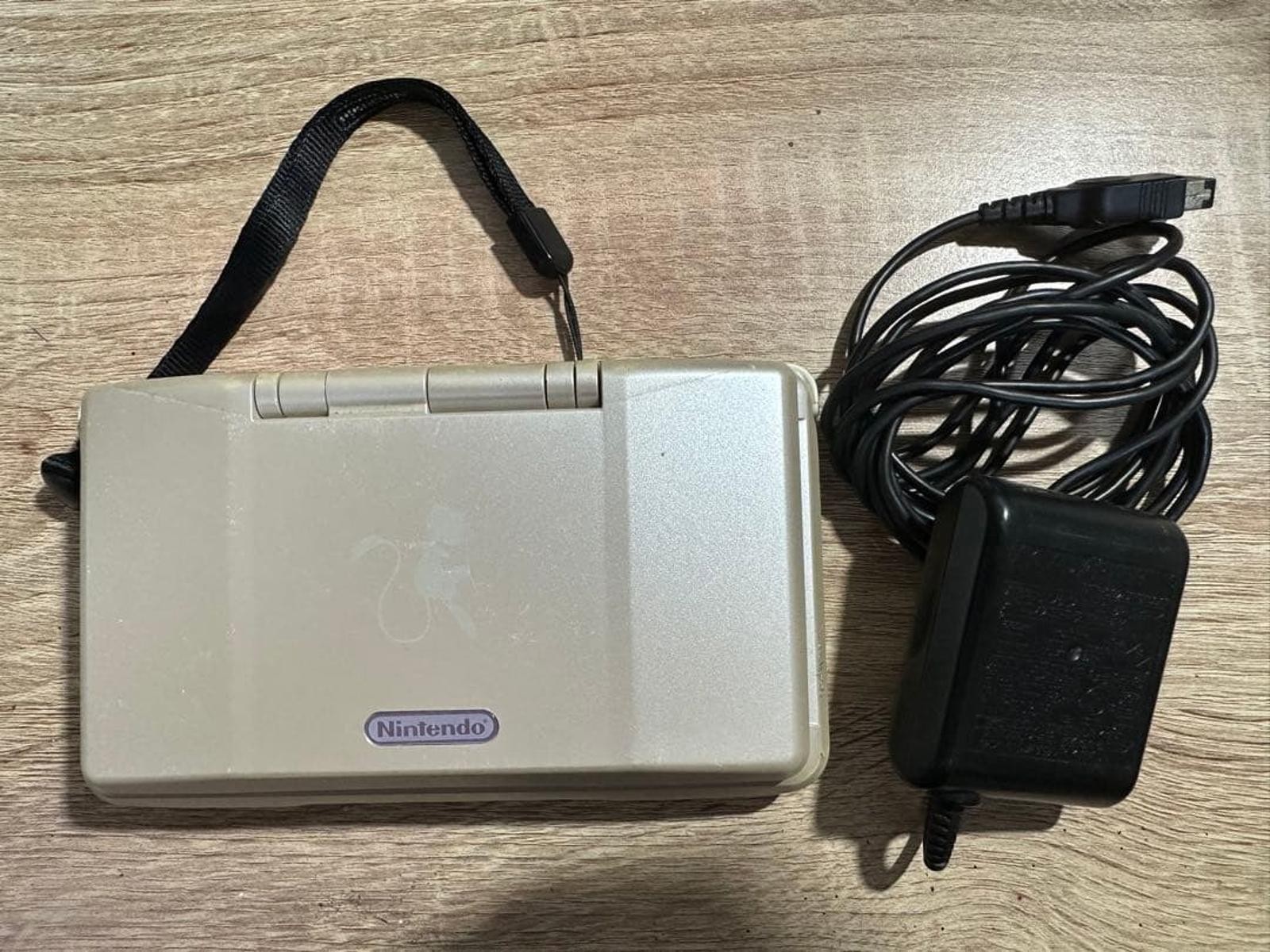Nintendo DS Mew Edition Pokemon Center Limited Console + Adapter Only [Tested]