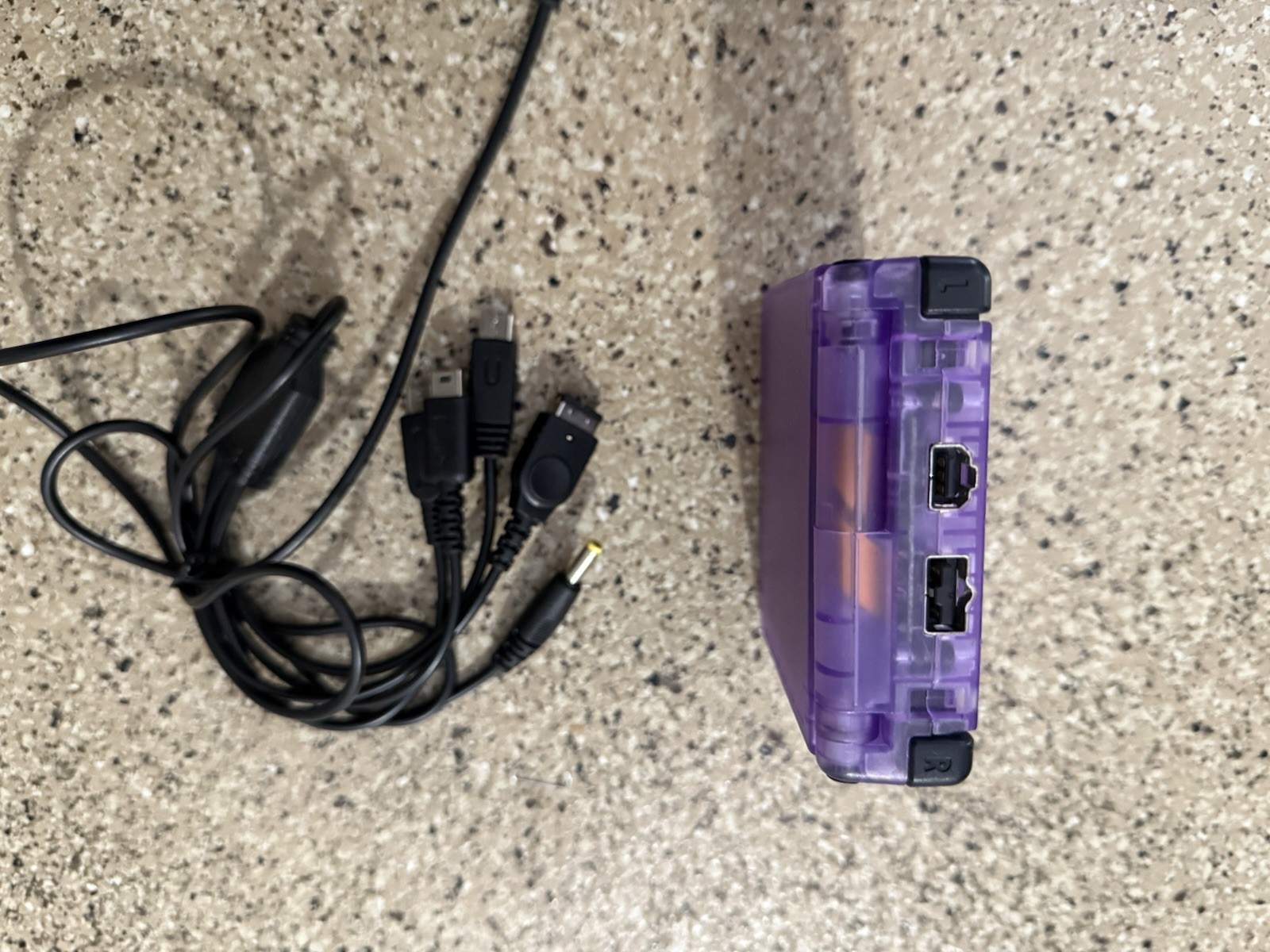 TRANSPARENT CLEAR EXTREME PURPLE GAME BOY ADVANCE SP BACKLIT BACKLIGHT IPS