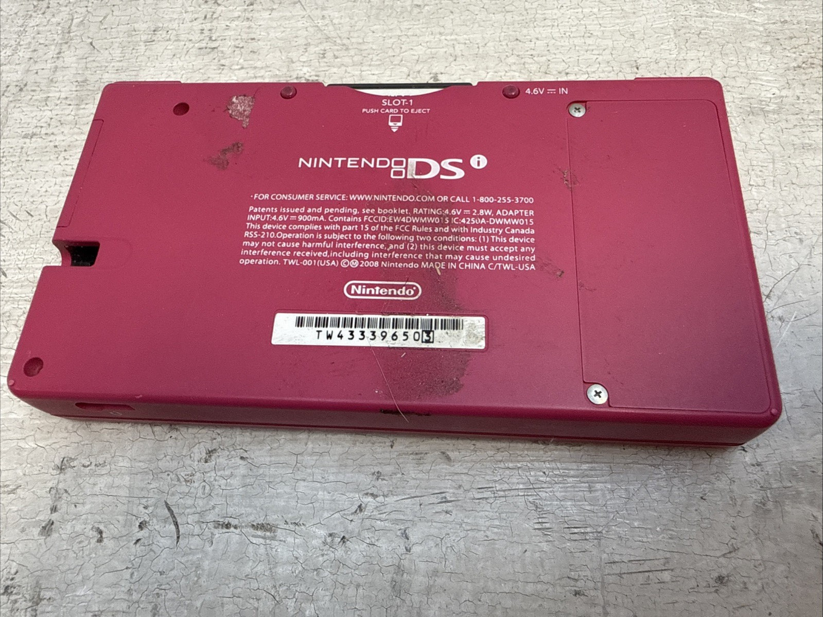 Nintendo DSi 256MB Pink Handheld System