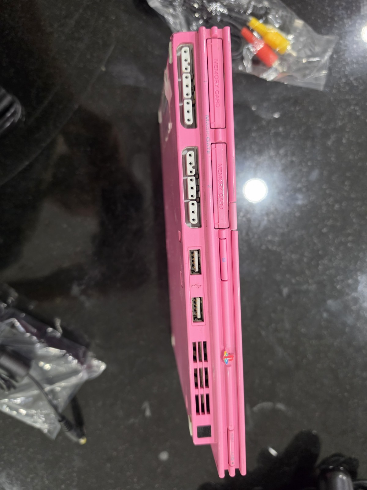 Sony PS2 PlayStation2 Pink Slim Console Complete. Tested working