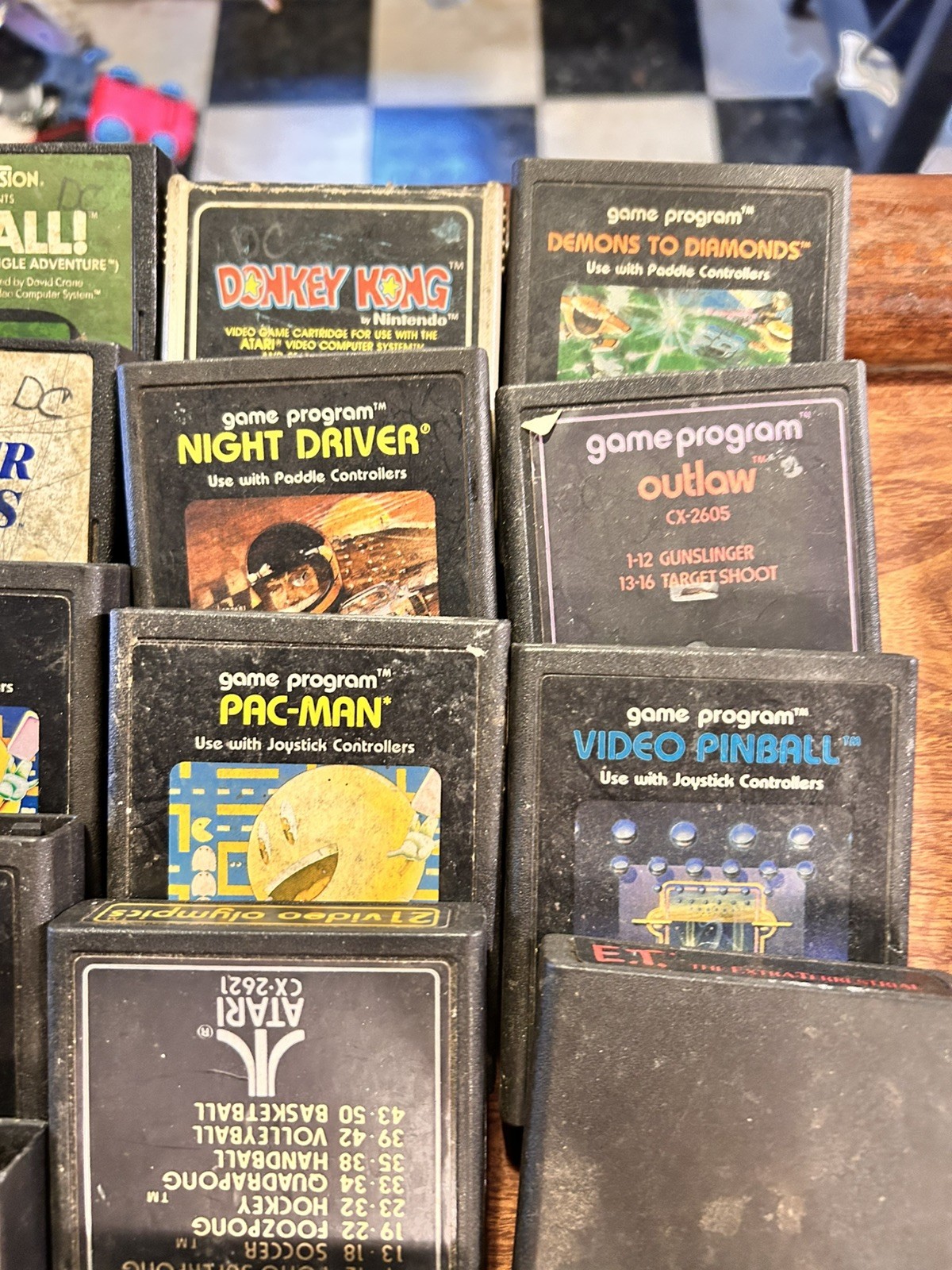 Lot Of 2 6 Atari Games. For 7800 ProSystem Console controllers all original