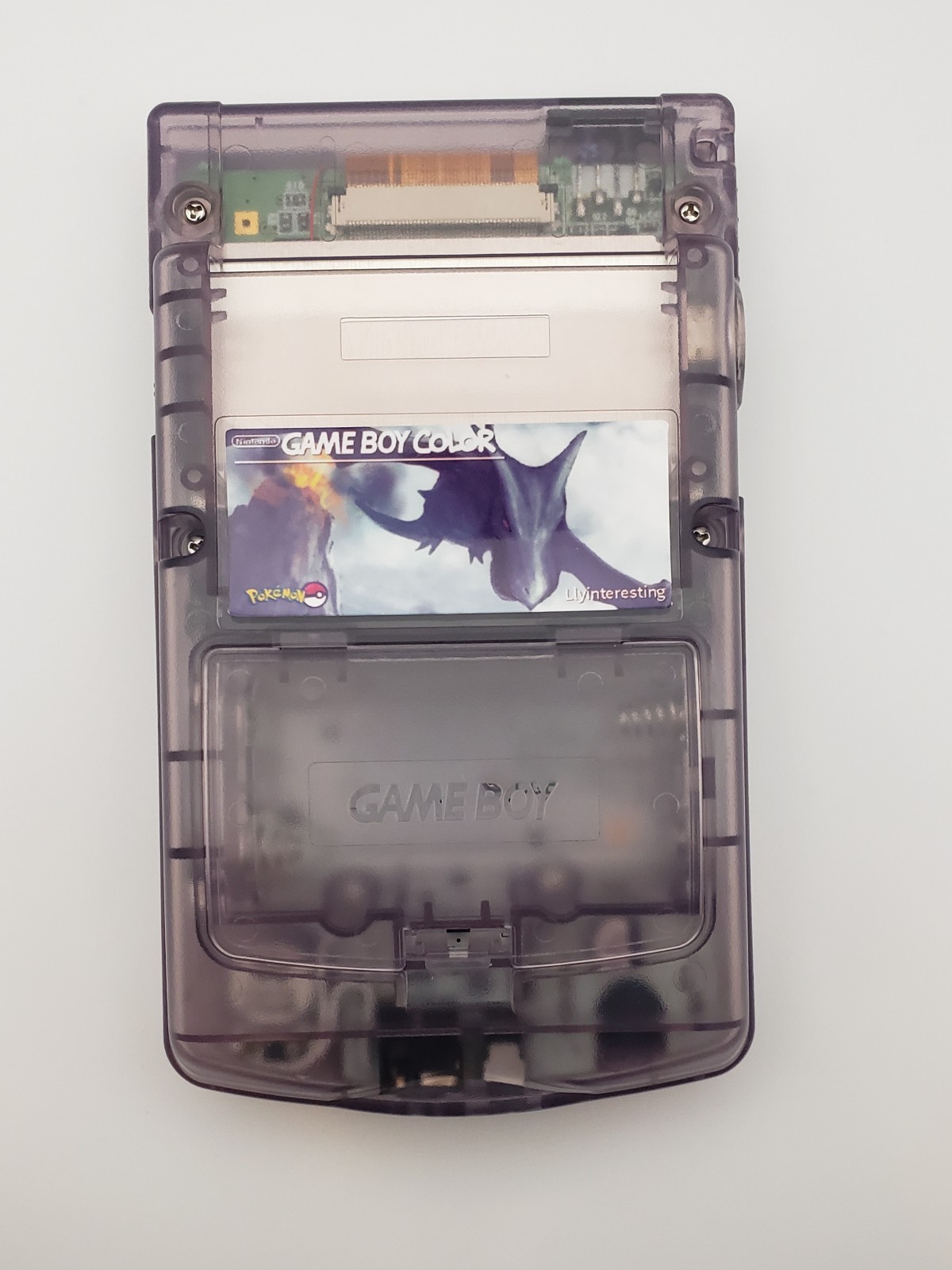 Laminated OLED Screen – Aerodactyl Game Boy Color – New Speaker, Recapped