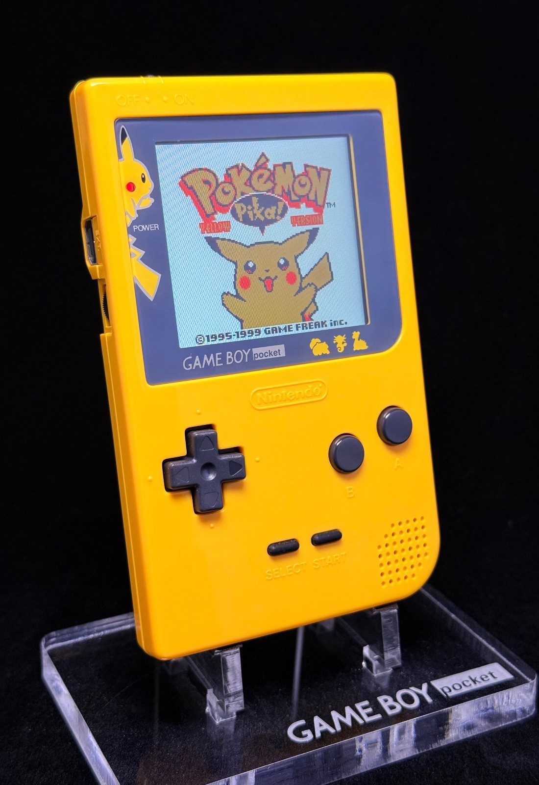 Gameboy Pocket Pokemon Pikachu Yellow – IPS Screen – Premium Quality Build