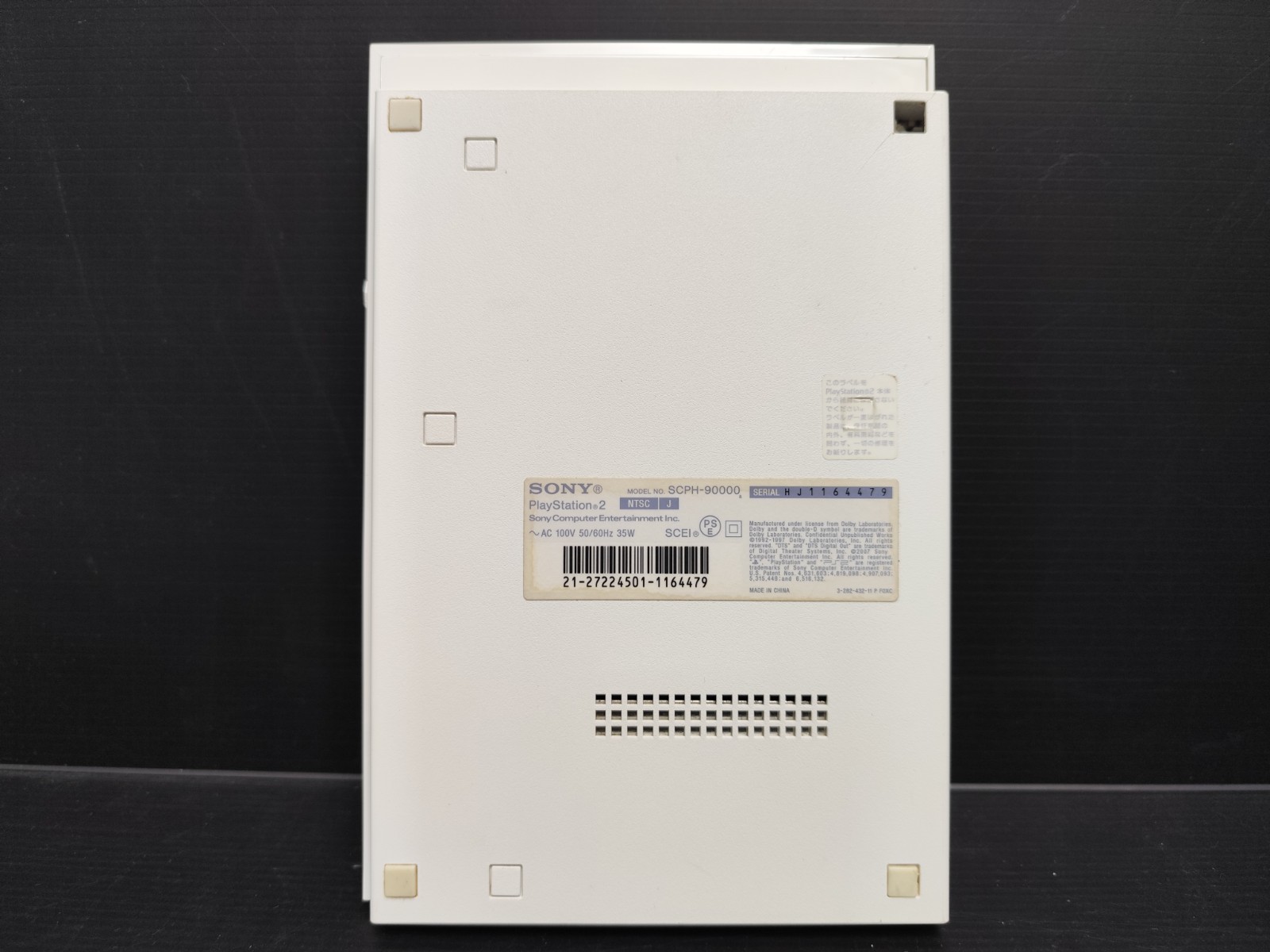 E+ «Region Free» SONY Playstation2 Slim Console SCPH-90000 Ceramic White Note