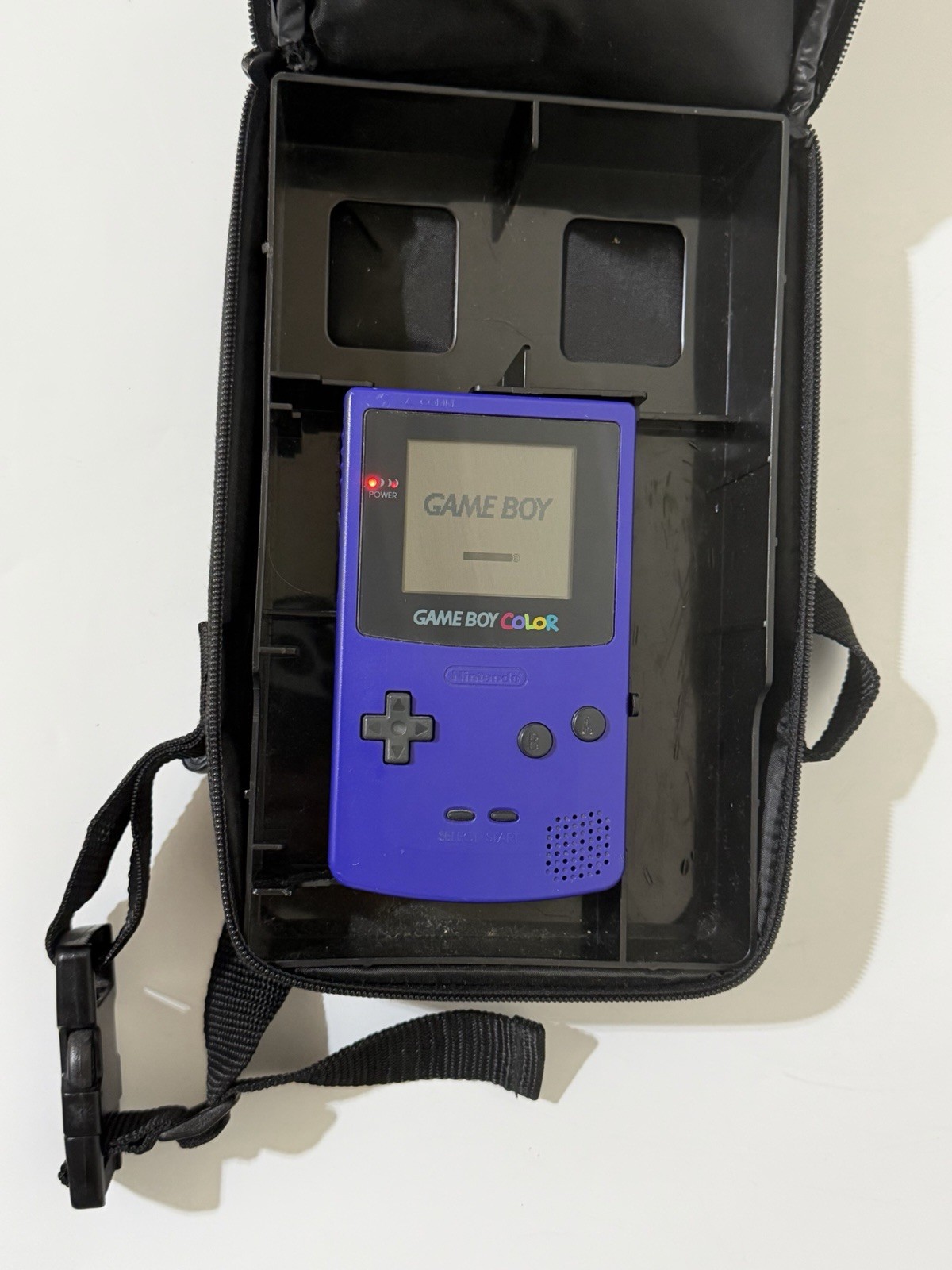 Vintage 1998 Nintendo Game Boy Color Pokémon Grape Console With Case