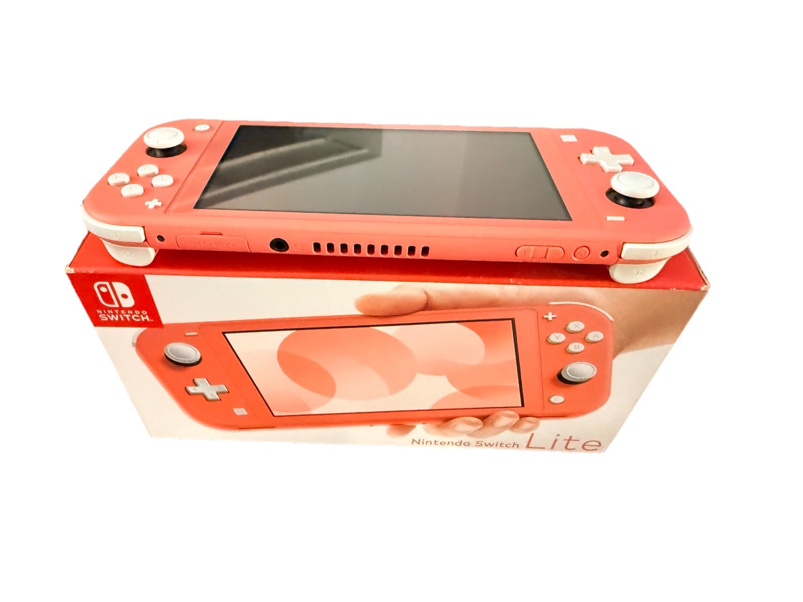 Nintendo Switch Lite Handheld System HDH-001 – Coral W/ Game Case & Charger