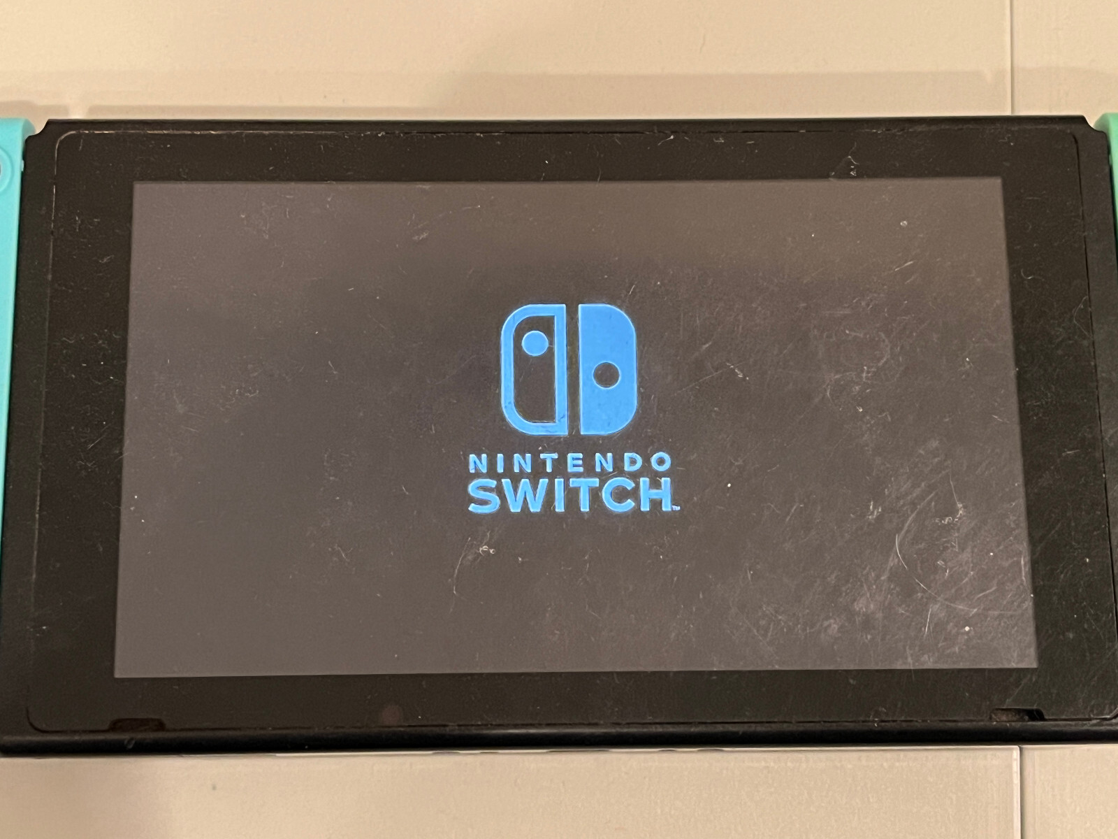 Nintendo Switch Console with Third-Party JoyCons and Case