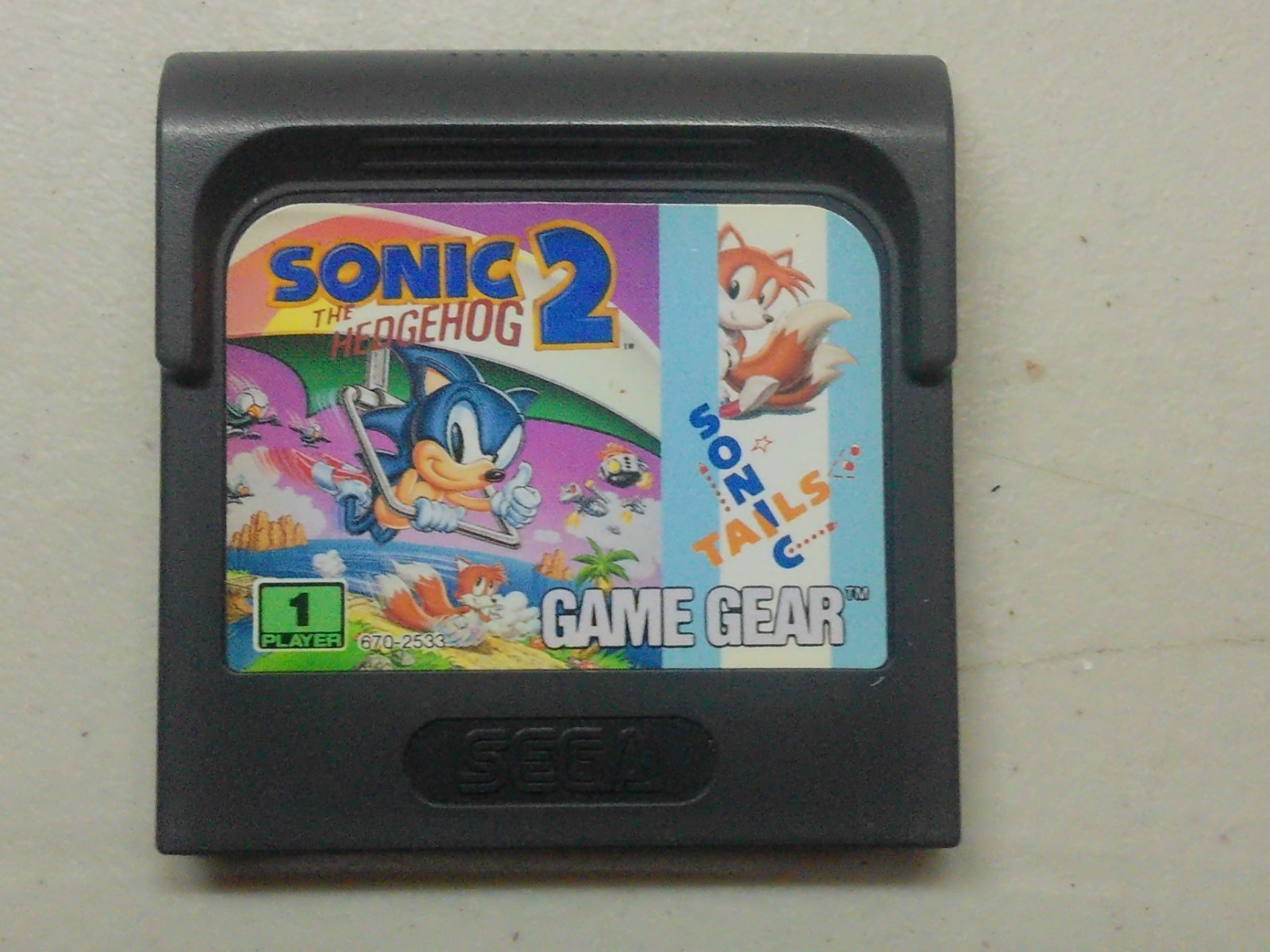 Sega Game Gear Console With Sonic the Hedgehog 2 (Read Description)