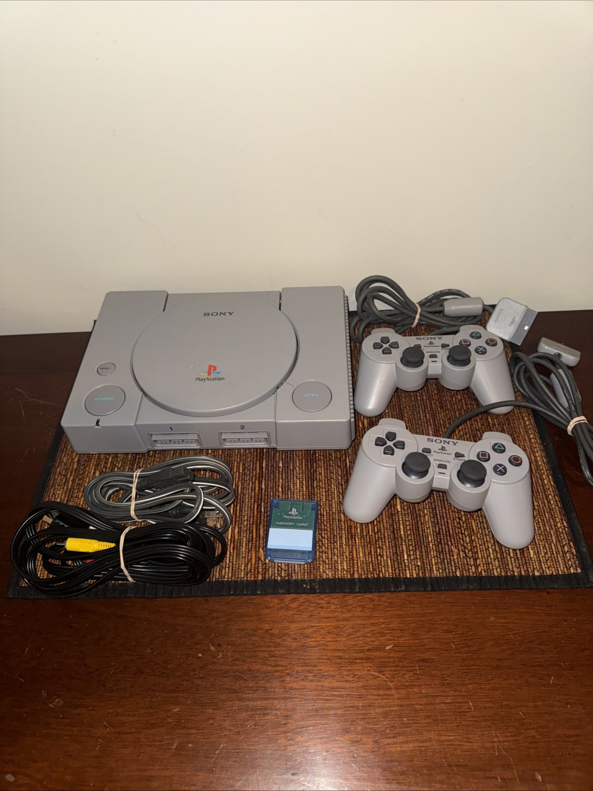 Sony Playstation 1 PS1 Console System OEM Bundle – Tested SCPH-7501