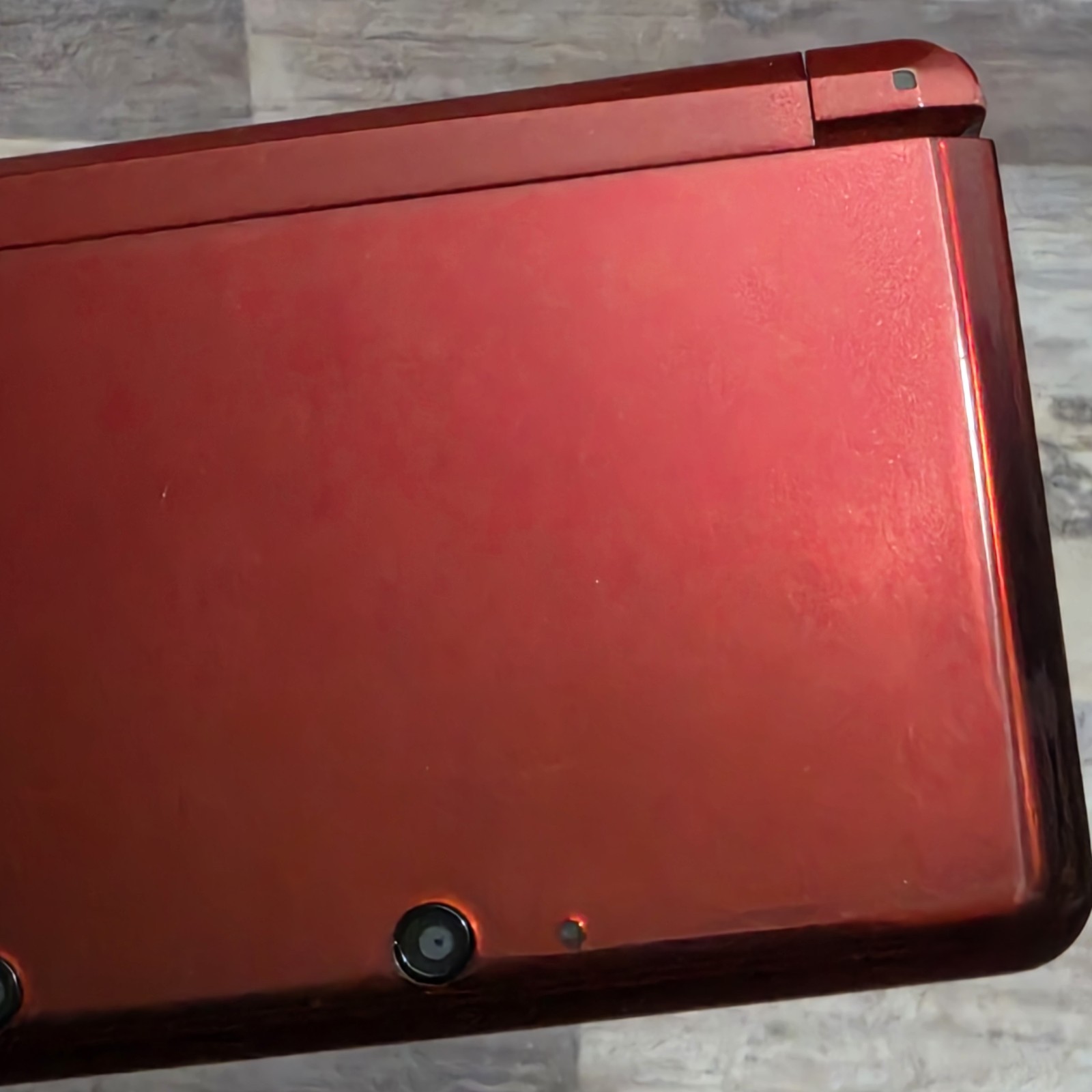Nintendo 3DS Handheld System Flame Red CTR-001 USA with Games and Charger Bundle