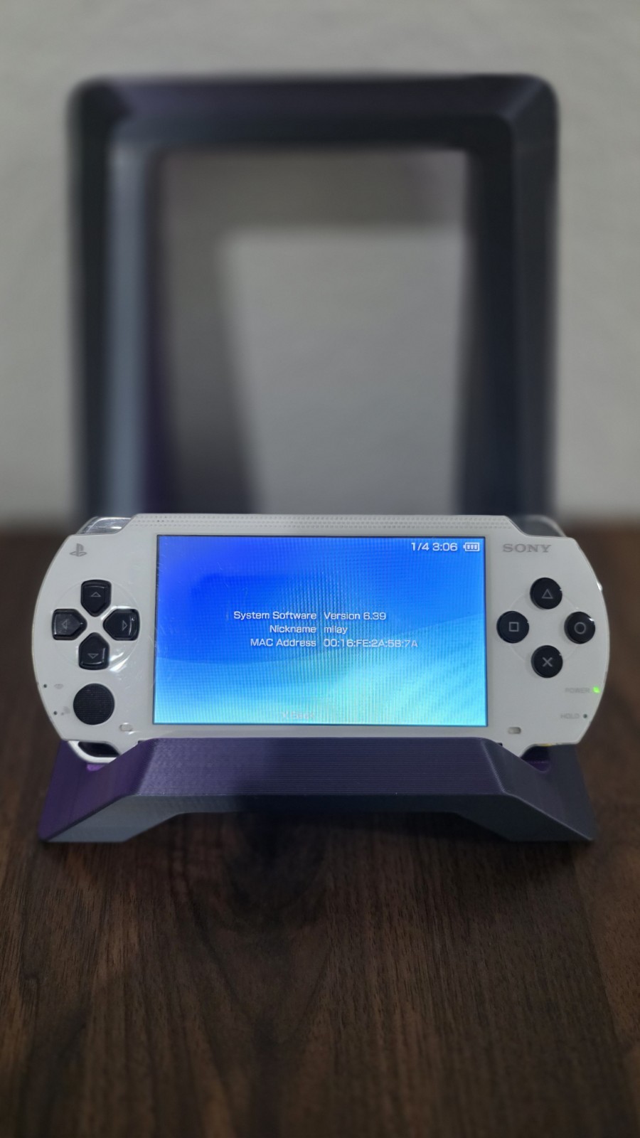 Sony PSP-1000 White Console w/ Black Buttons Tested Working Firmware 6.39