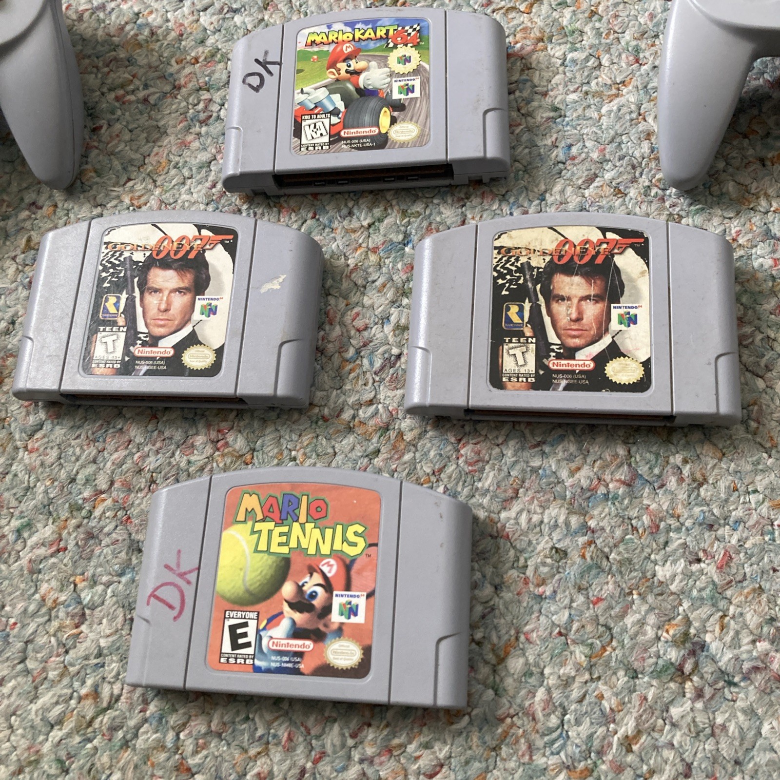 N64 Console + Expansion Pack + 5 Controllers Oem Nintendo + 4 Games UNTESTED