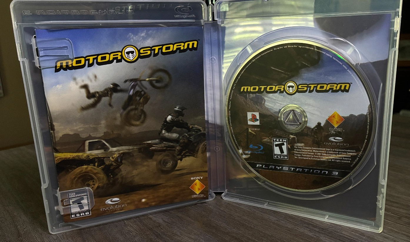 Sony PlayStation 3 MotorStorm 80GB Piano Black Console CIB Limited Edition