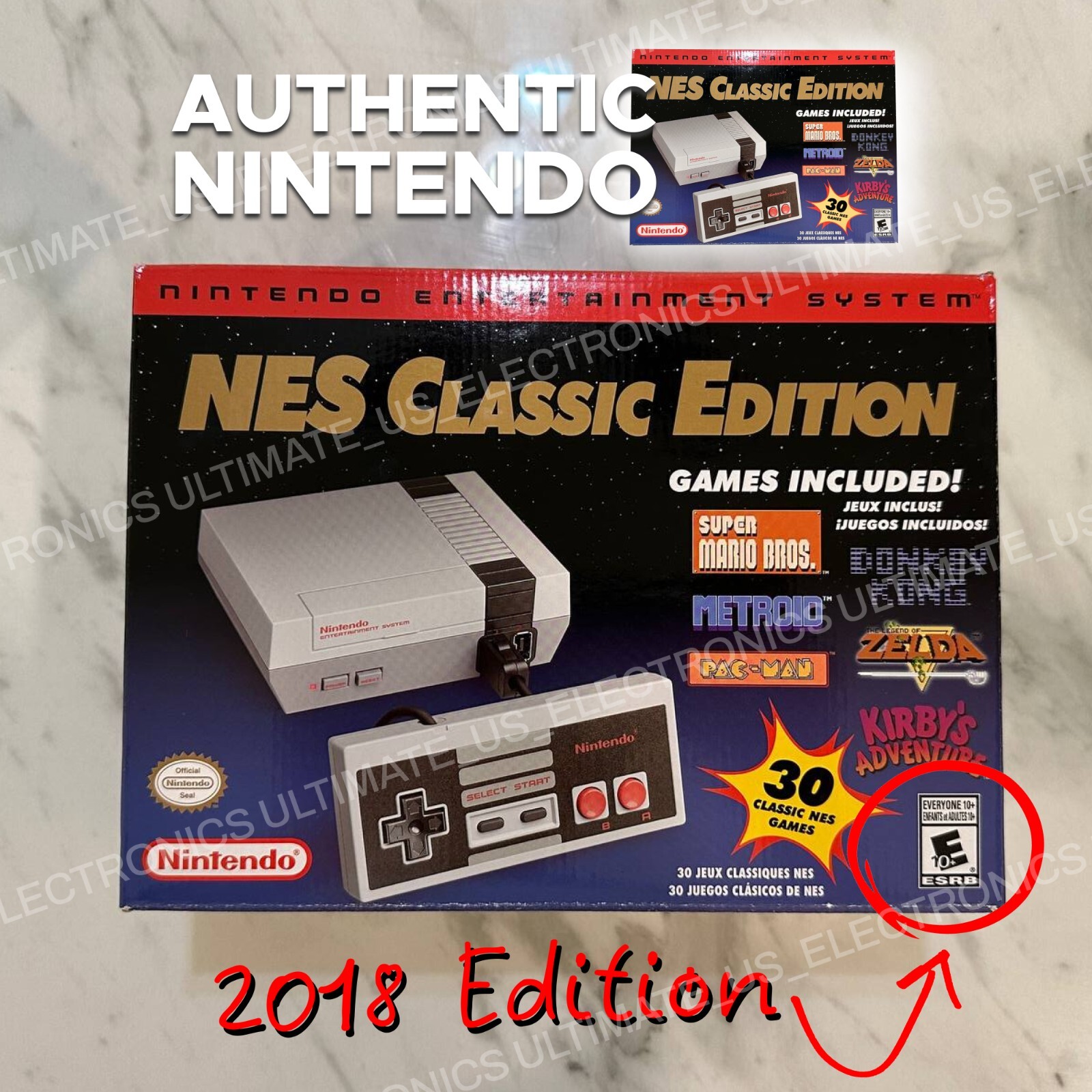 Authentic Nintendo Classic Edition NES Mini Game Console USA Genuine 30 Games