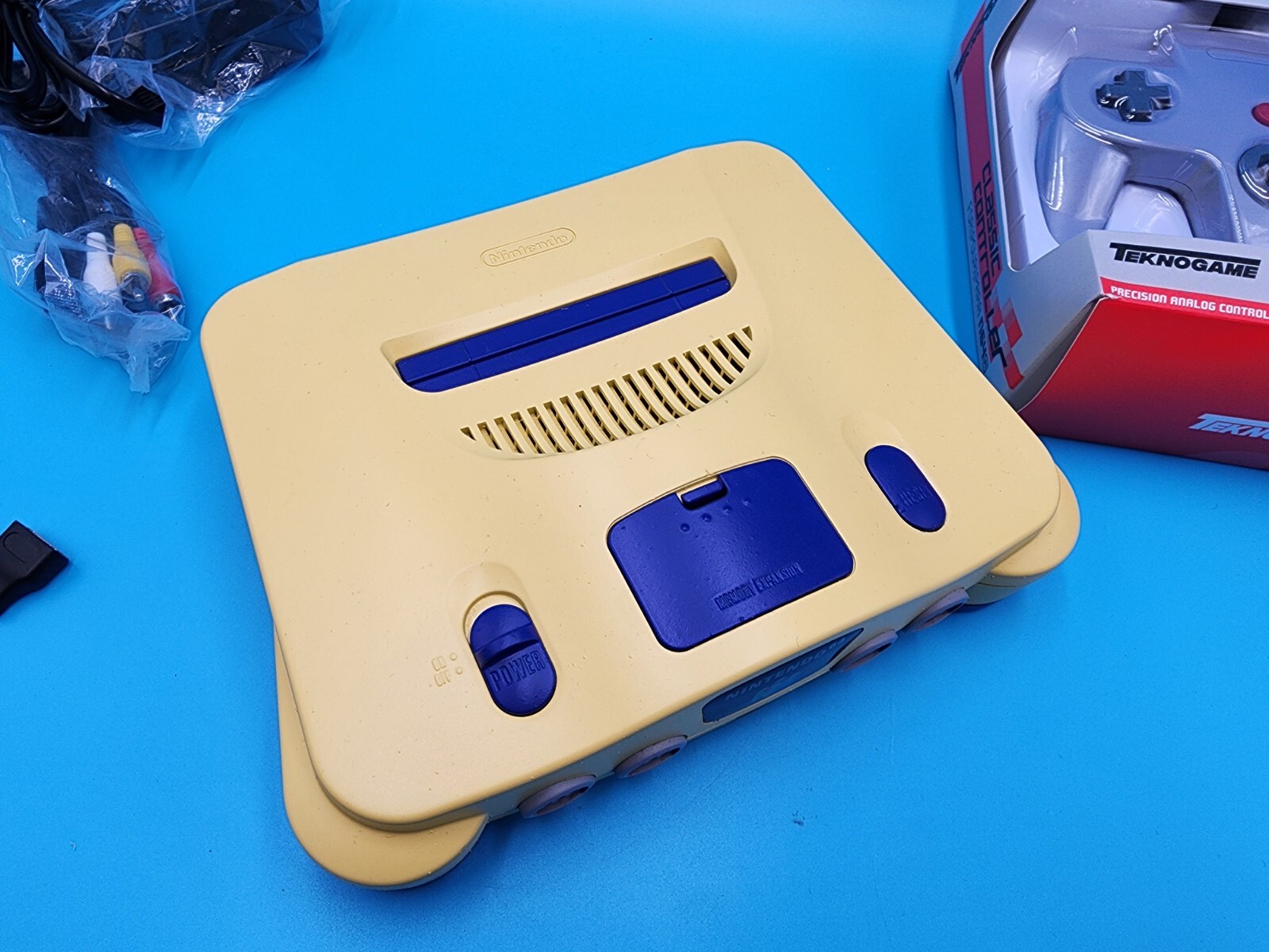 Custom HDMI Pokemon Yellow Nintendo 64 N64 US Console Bundle Controller Power