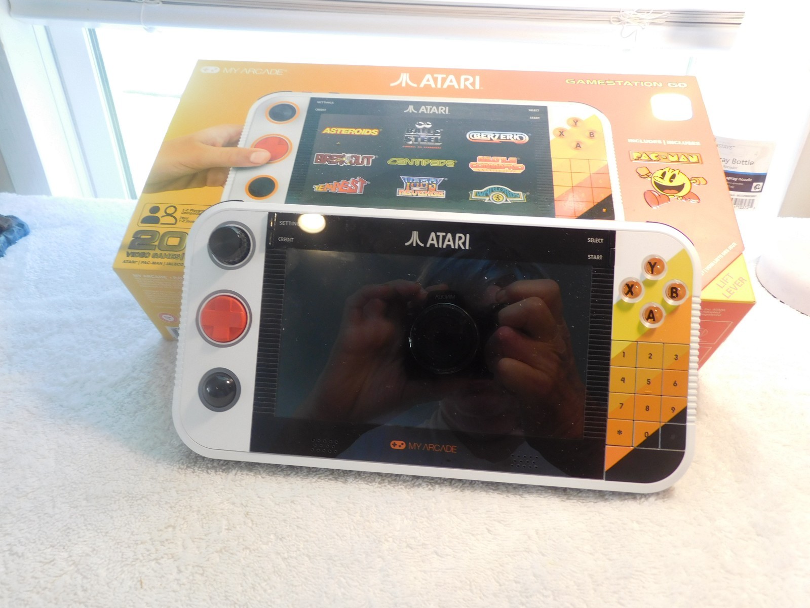 MY ARCADE ATARI GAMESTATION GO OVER 200+ PRELOADED RETRO WITH CARRYING CASE