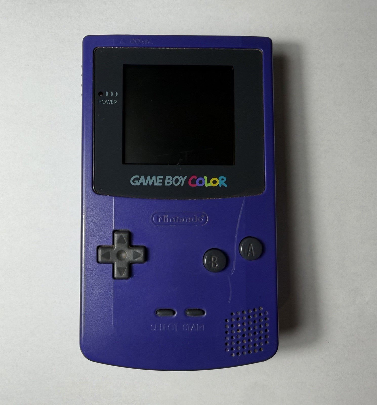 Nintendo Game Boy Color CGB-001 Purple Handheld, Color Screen – No Power