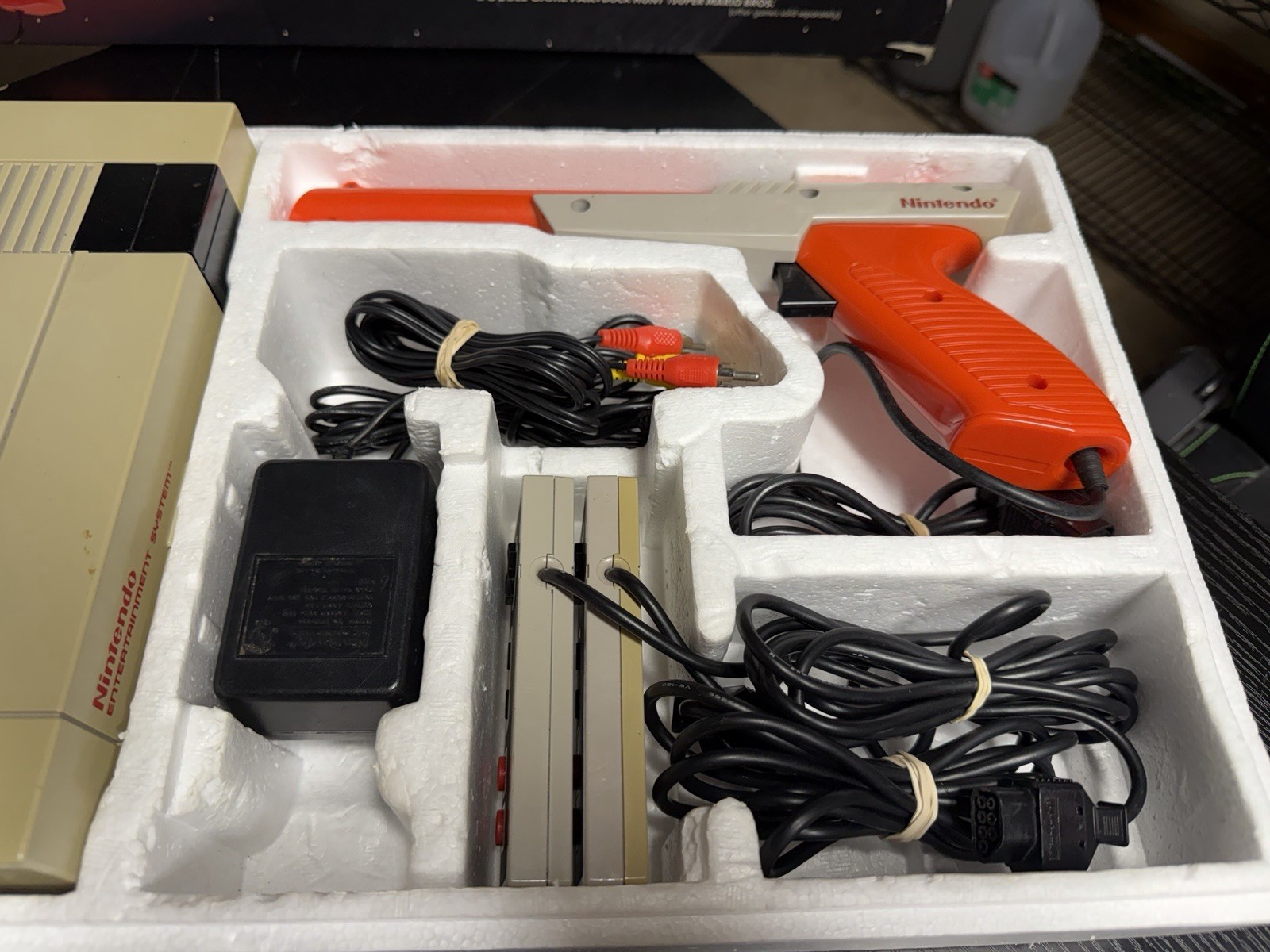 Nintendo NES Action Set In Original Box Tested Working *READ DESCRIPTION!*