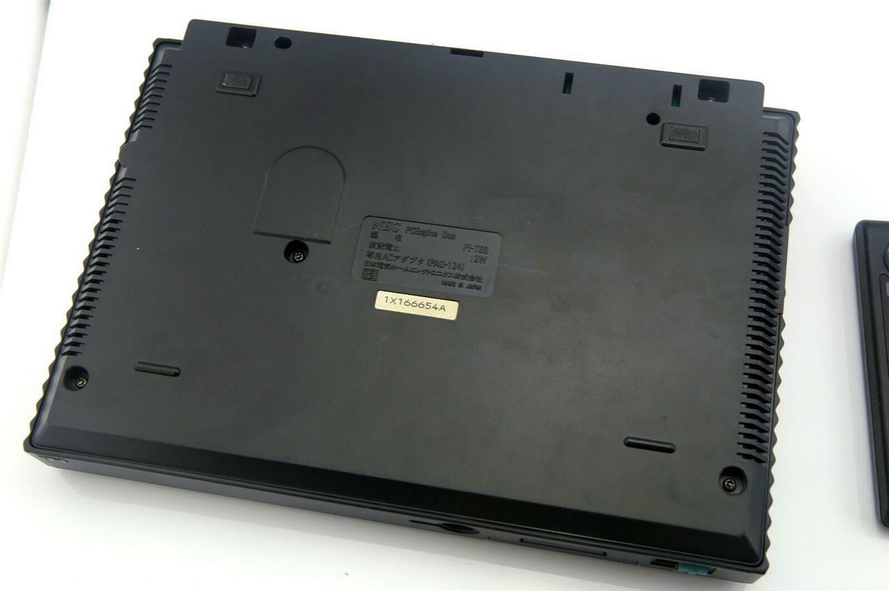 PC Engine Duo Console PCE Black Japan NEC PITG8 system US Seller Please Read