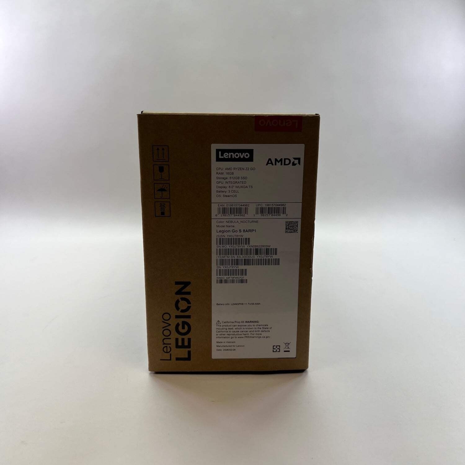Lenovo Legion Z2 GO 8″ AMD Ryzen Z2 Go 16GB RAM 512GB Purple 83L30030US