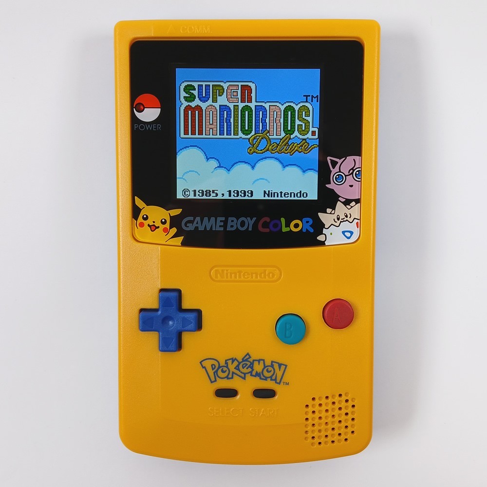 Nintendo Game Boy Color Console Pokemon GBC – Backlit IPS Screen Mod – MINT!