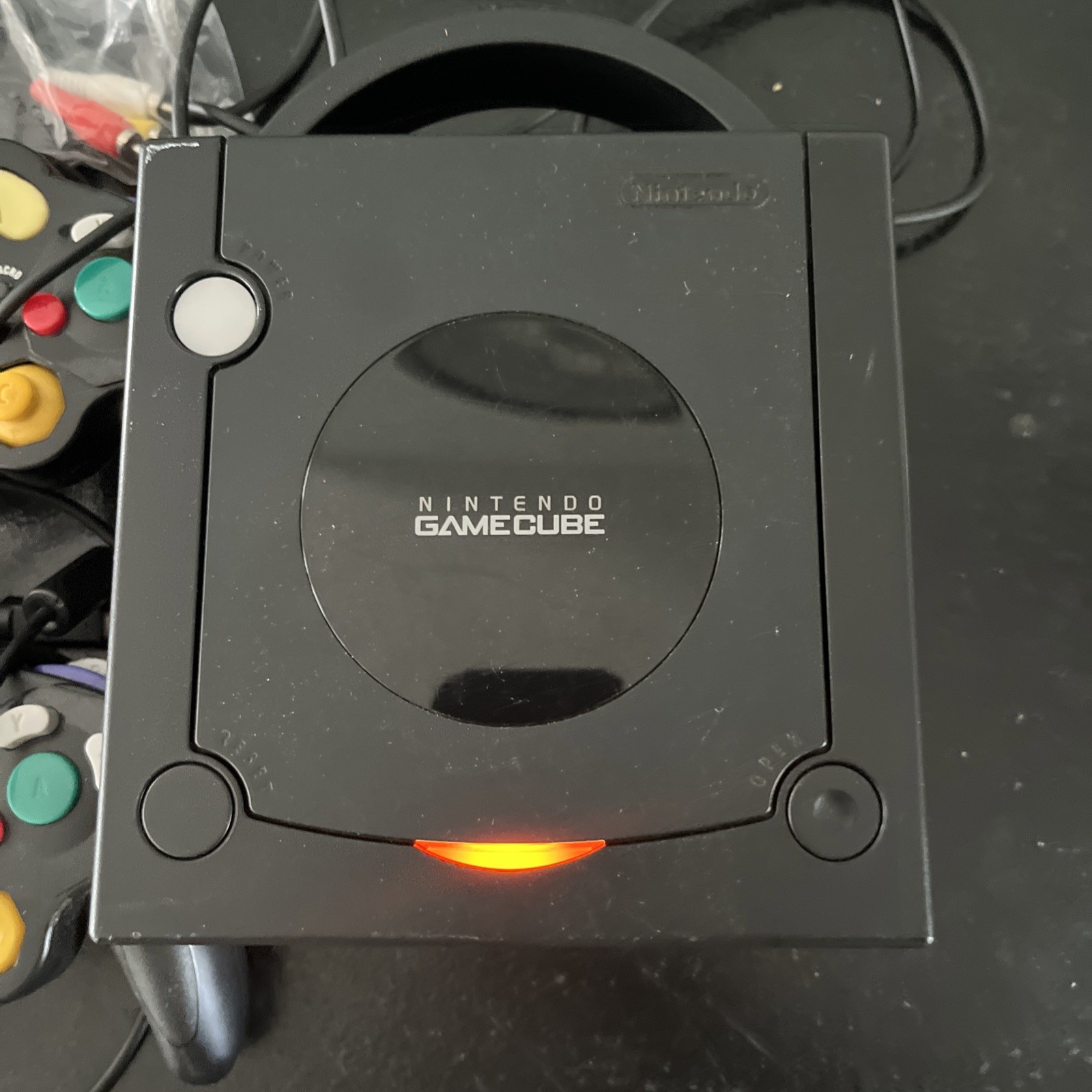 Nintendo GameCube Black Console Bundle 3 Controllers