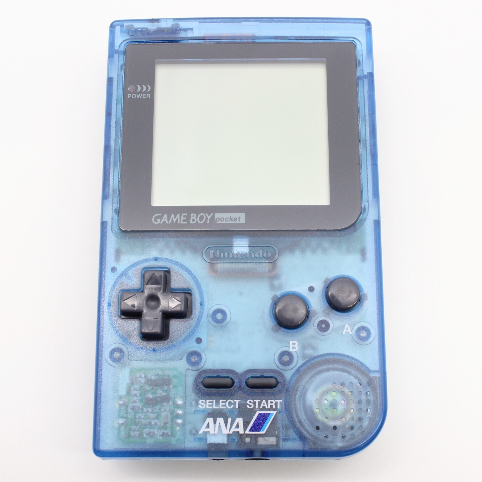 Nintendo Gameboy Pocket Console ANA Clear Blue Limited GBP Japan Tested 80