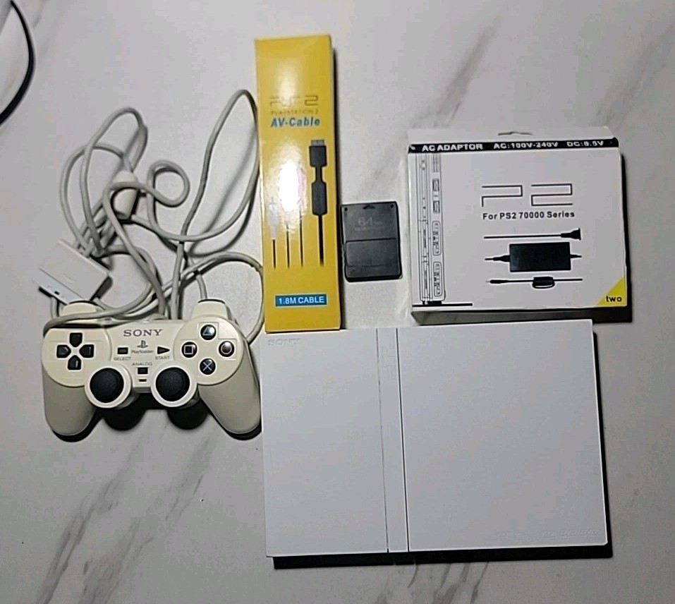 Sony PlayStation 2 Slim White controller Tested