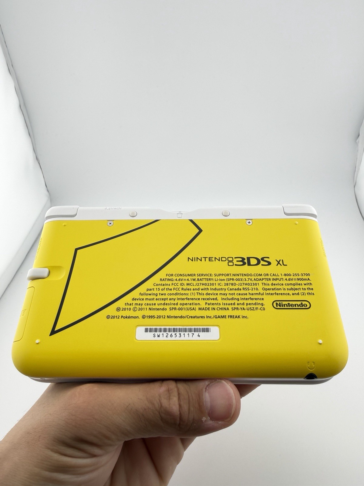 Nintendo 3DS XL Pokemon Pikachu Edition Yellow Handheld System Complete In Box