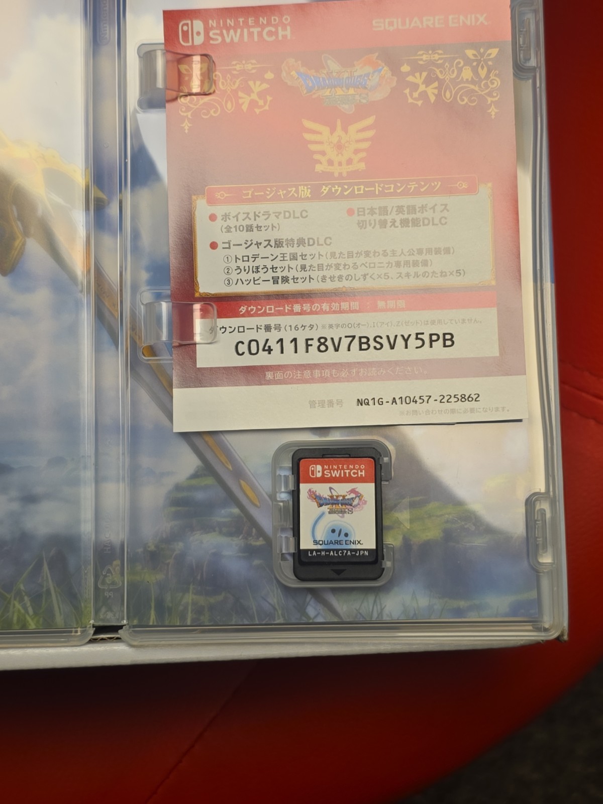 Nintendo Switch Dragon Quest XI S Lotto Limited Edition Joy-con Japan Excellent