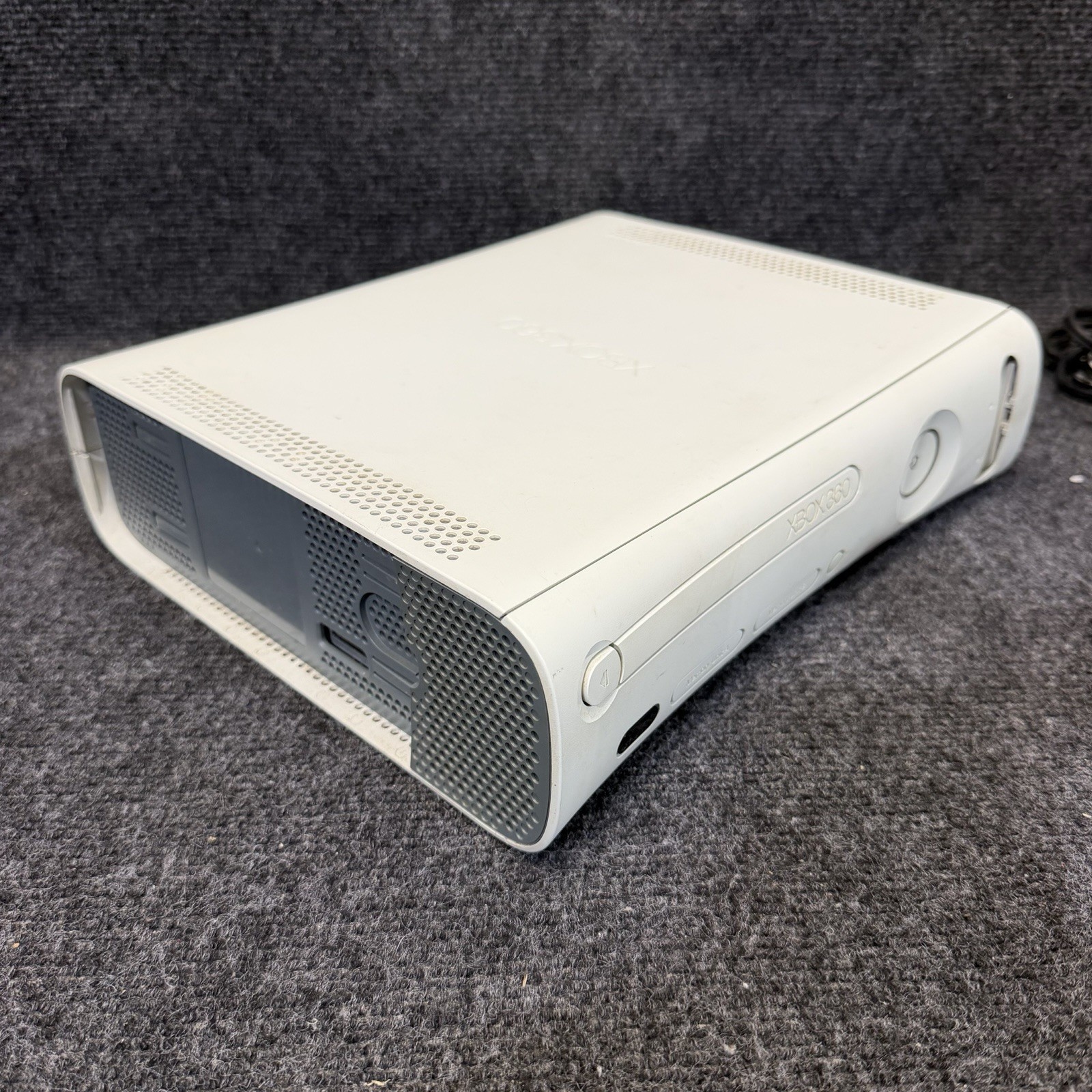 Microsoft Xbox 360 Fat White Console For Parts/Repair Disc Read Error No HD 1007