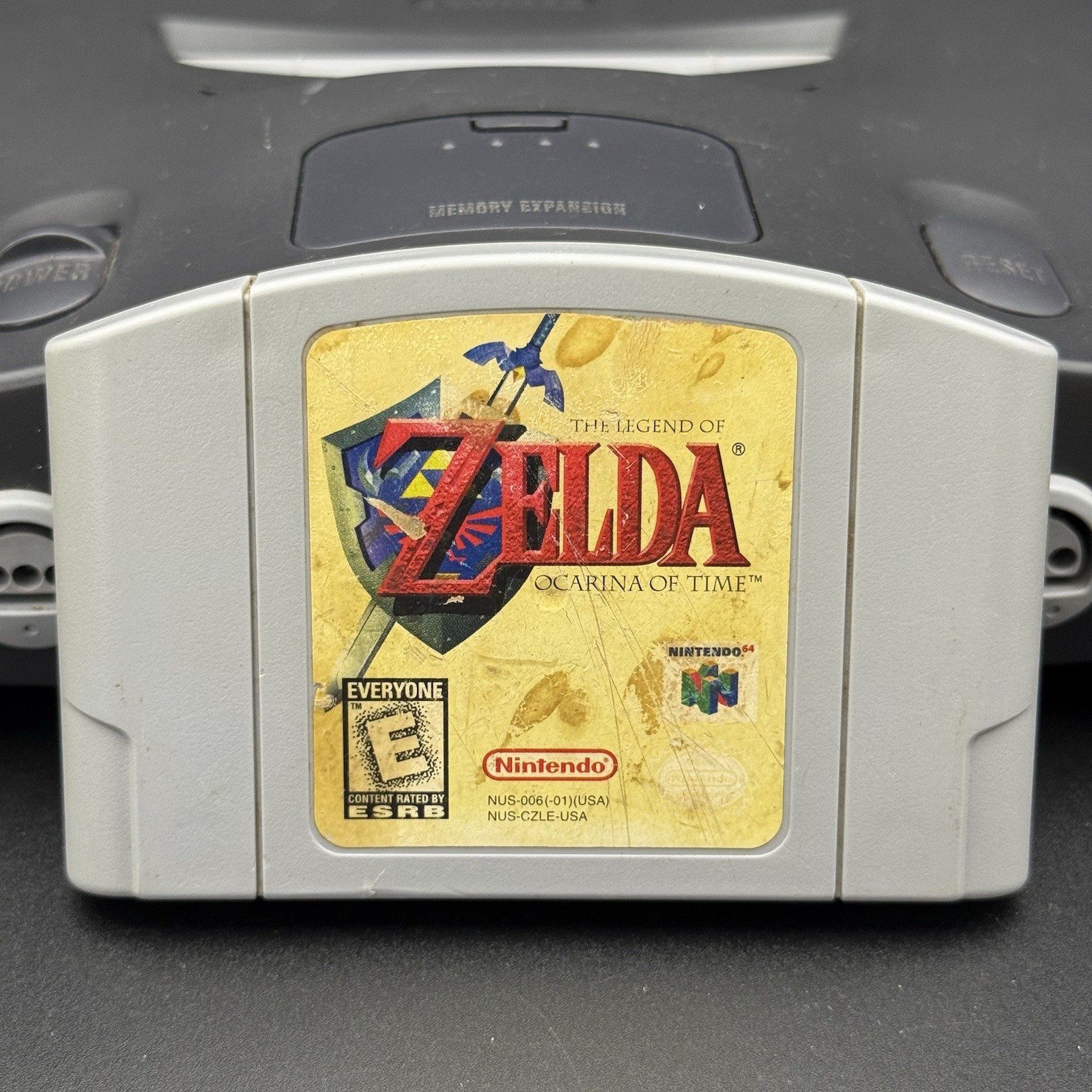 Nintendo 64 N64 Charcoal Gray Console + Zelda Ocarina Of Time Bundle TESTED