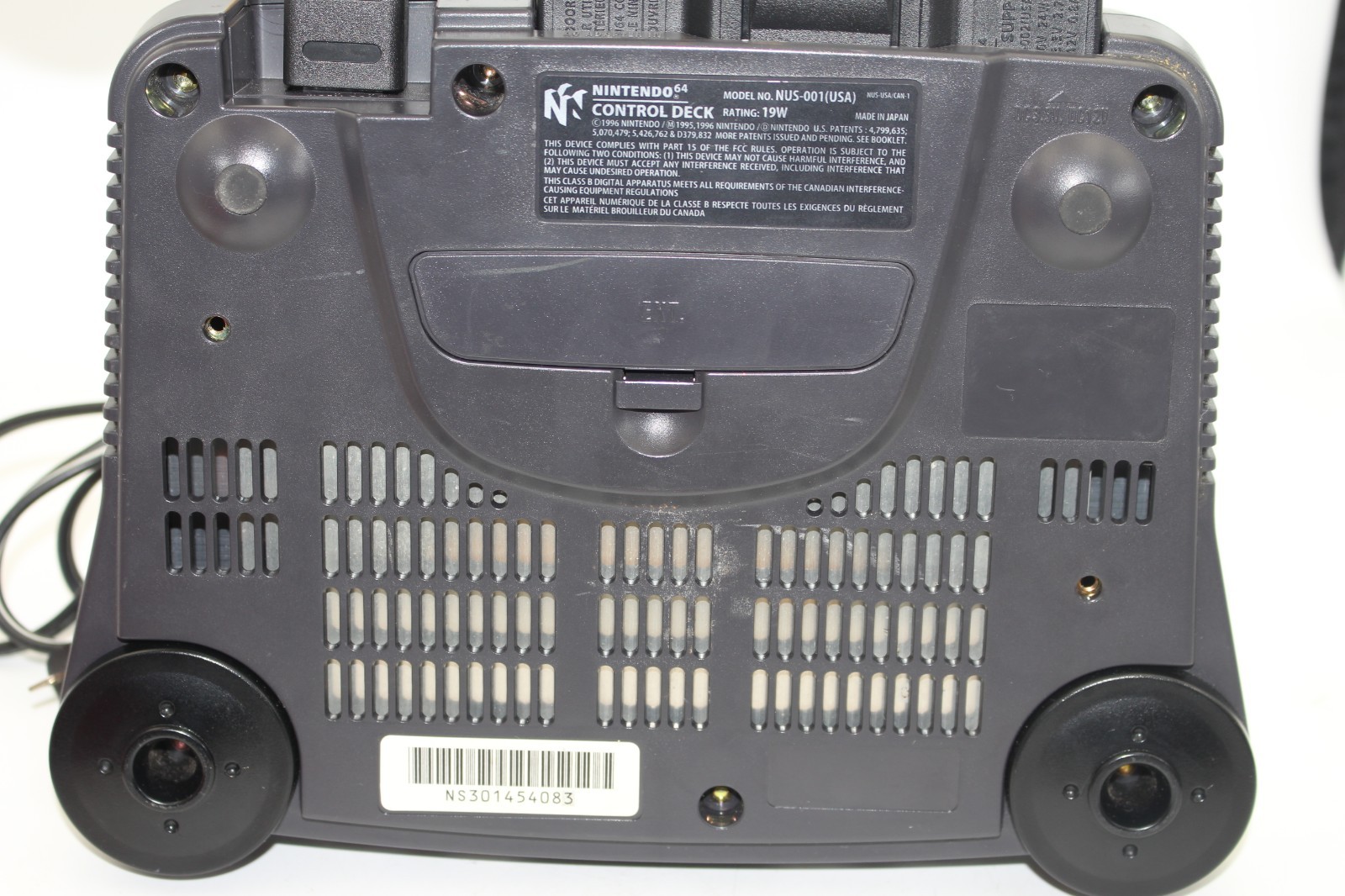 Nintendo 64 Gray Console NUS-001(USA) NTSC-U/C w/ Controller & Cables Tested