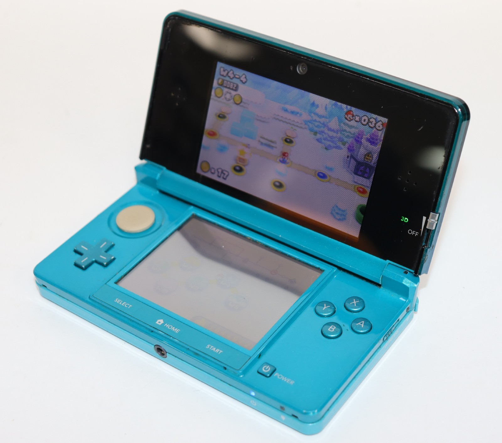 2011 Nintendo 3DS Handheld Console w/ Super Mario Brothers 2 Game – Works Grt!