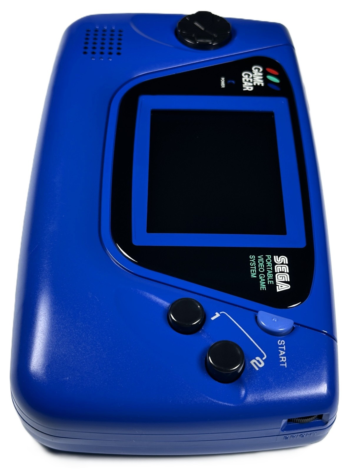 ❤️ SEGA Game Gear BLUE Console RECAPPED w CERAMIC SMD Caps, Glass Lens, Game