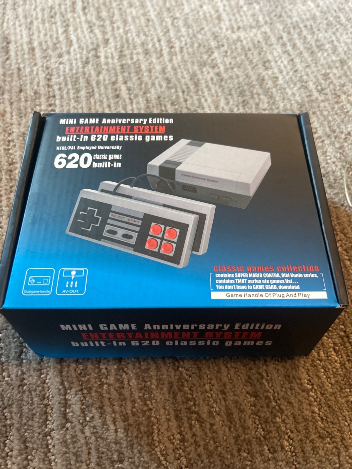 Mini Video Game Anniversary Edition Entertainment System 620 Classic Games New