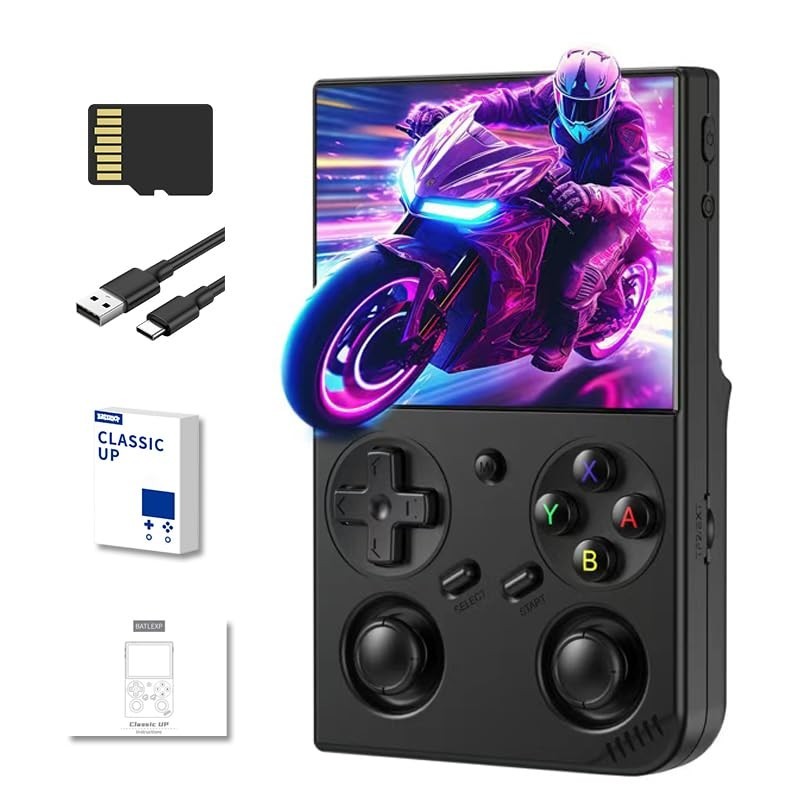 Retro Handheld Game Console 64GB, 4353 Games, 3.5″ IPS, WiFi, Bluetooth, HD Outp