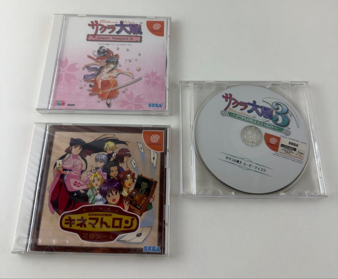 Sakura Wars Pink Sega Dreamcast HKT-3000 Japan console tested From Japan
