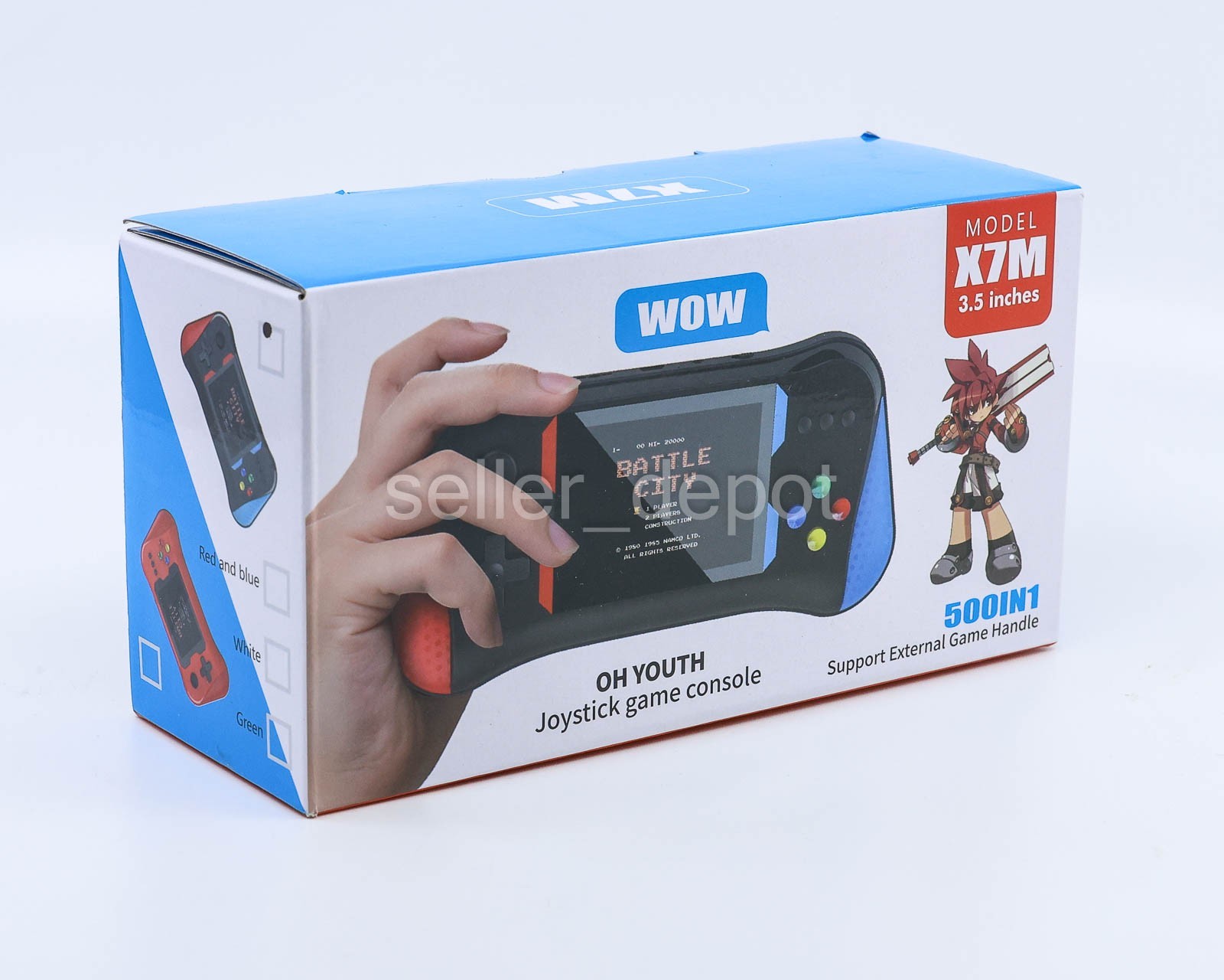 NEW X7M Handheld Joystick Game Console 500 Preinstalled Game Built In 3.5 screen