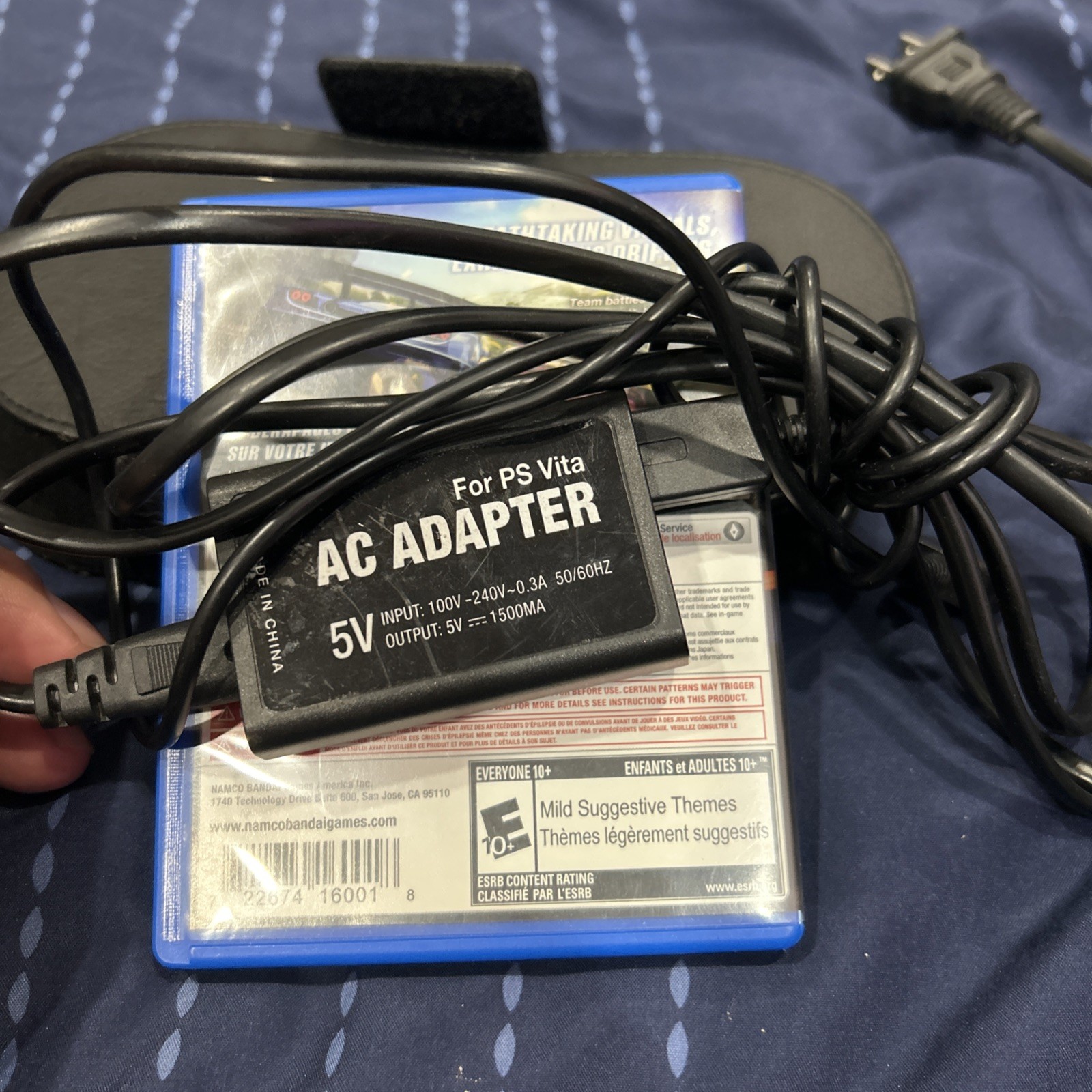 Sony PlayStation Vita PCH-1001 Black With Game And Charger Used.