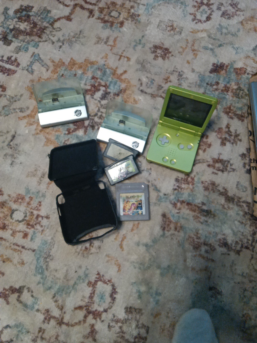 Nintendo Gameboy Advance GBA SP Lime Green AGS-001 Great Condition TESTED WORKS