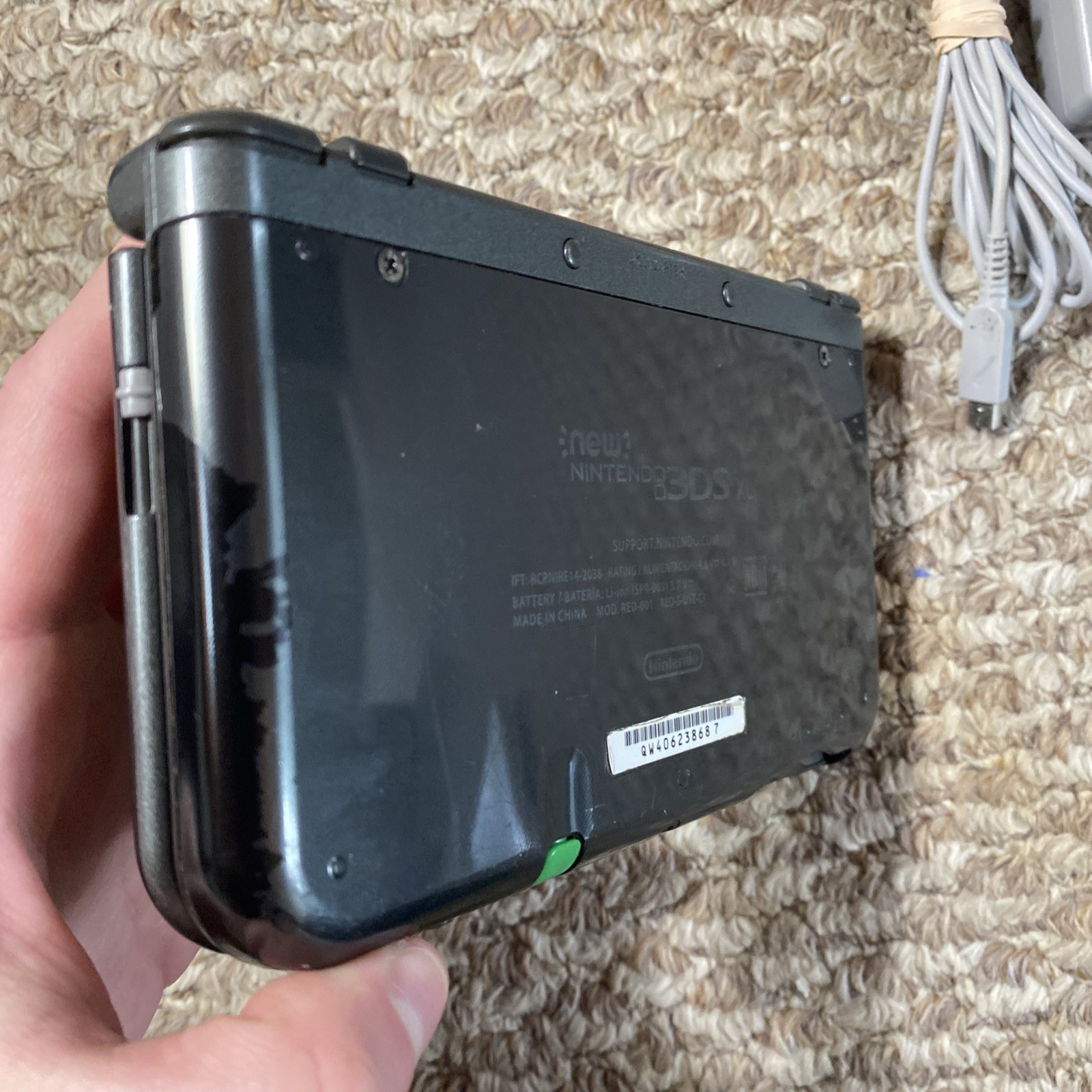 New Nintendo 3DS XL Metallic Black USA Top IPS With Charger And Stylus