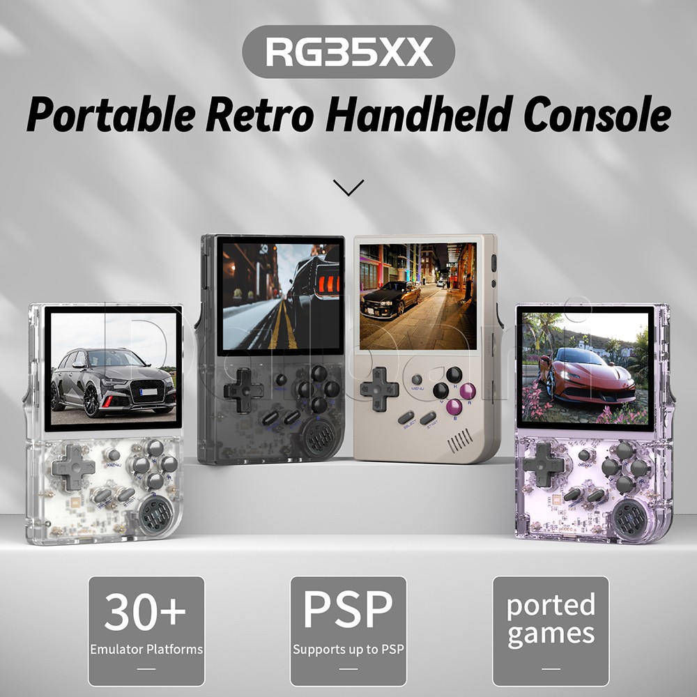 RG35XX Plus 2024 Anbernic Gray Retro Game Console 3300mAh Linux System