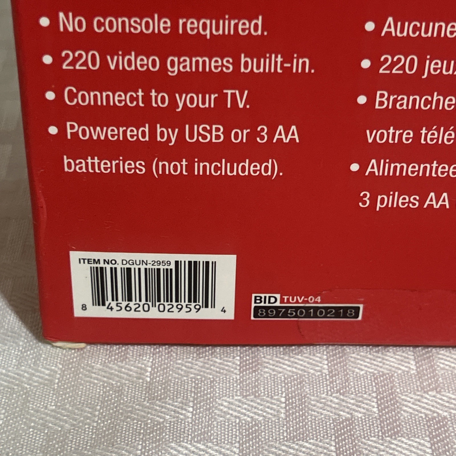 My Arcade Plug ‘N Play 220 Video Games Built in Connect to TV Video NEW SEALED