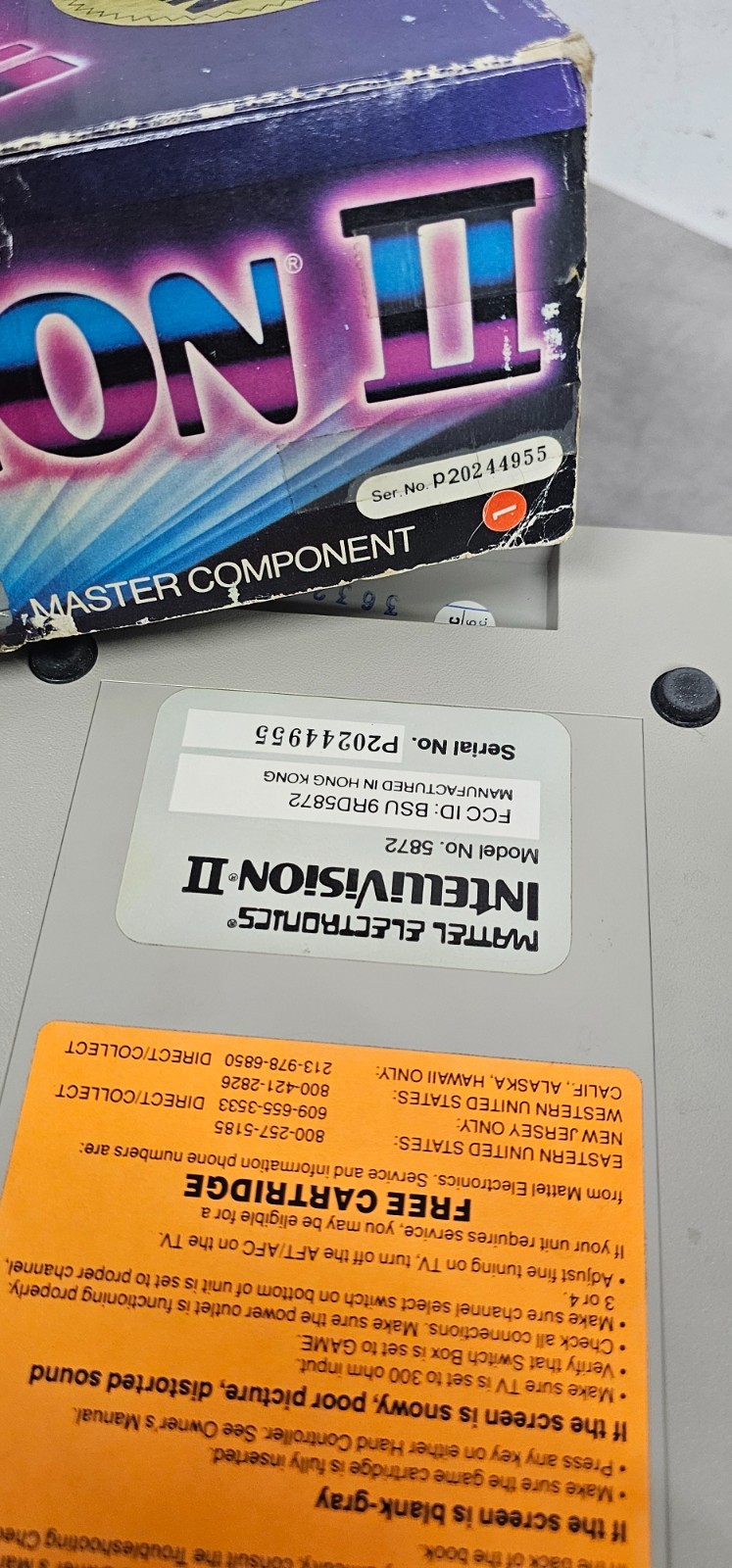 Mattel Intellivision 2 NTSC-U/C Beige Home Console RF 1 Unit