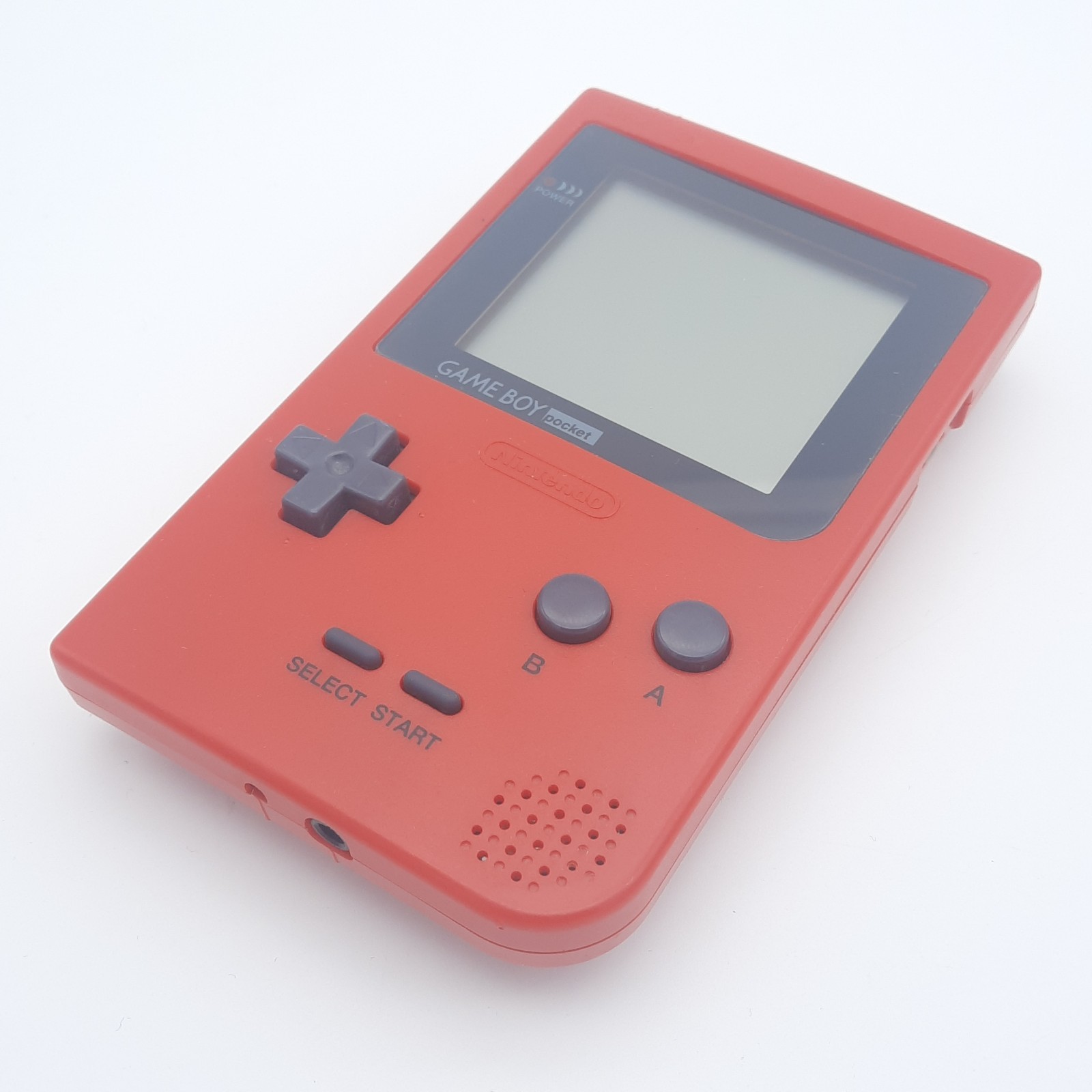 Nintendo Game Boy Pocket Red Handheld Console System MGB-001 – No Battery Cover