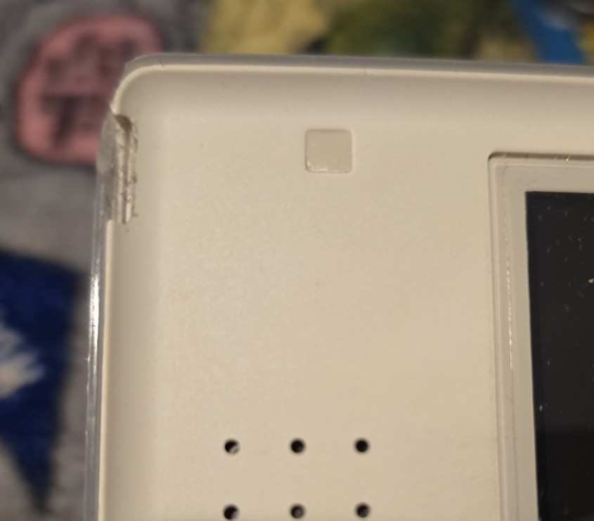 Nintendo DS Lite Polar White Handheld Console OEM Stylus Tested No Charger
