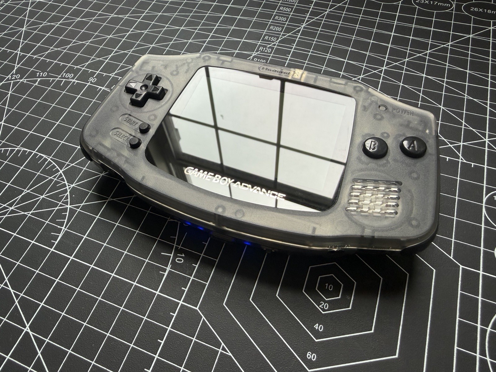 Gameboy Advance GBA FP Backlit M2 3.0» IPS W/ Rechargeable Battery USBC – Smoky