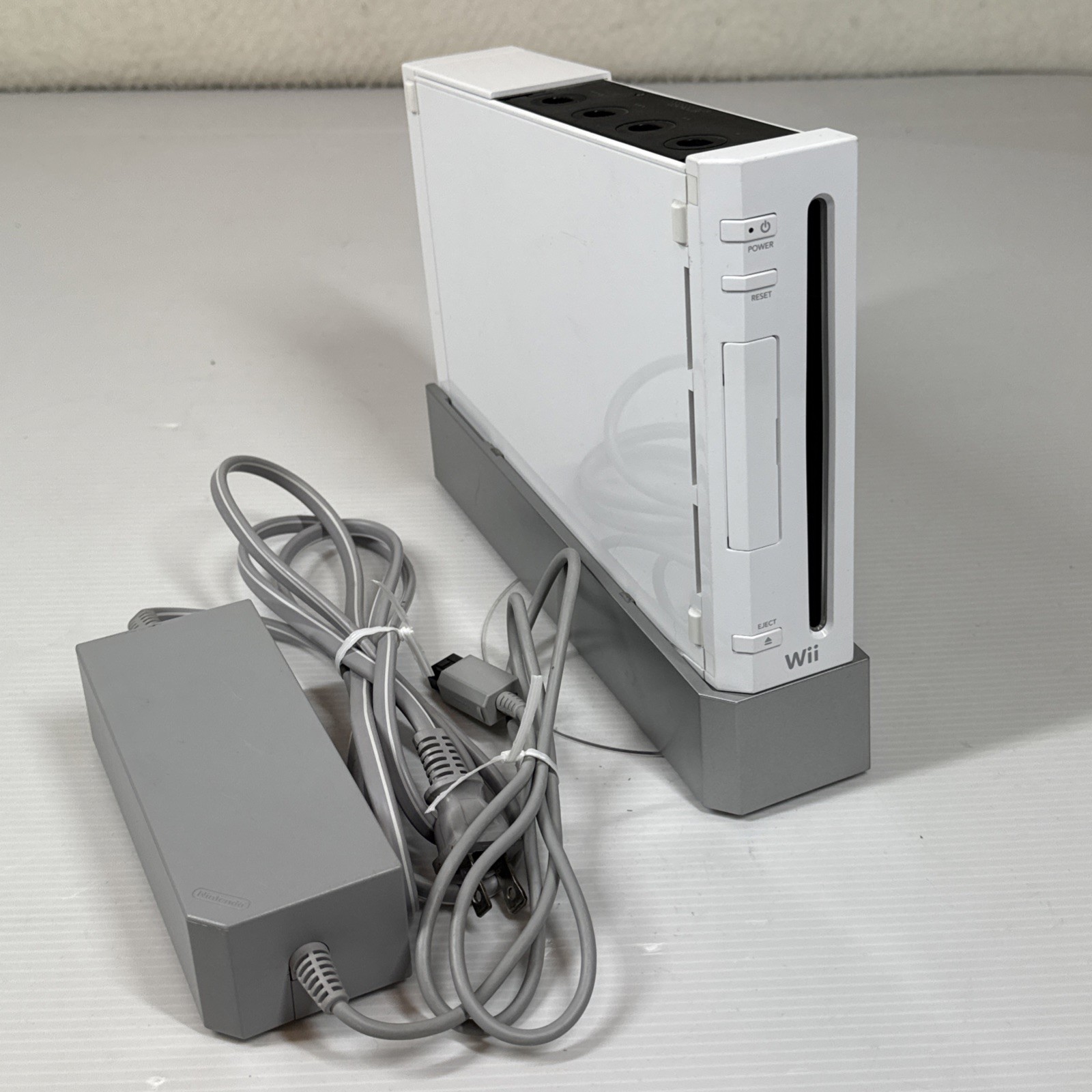 Nintendo Wii RVL-001 White Console & Power Brick ONLY Tested/Working!!!