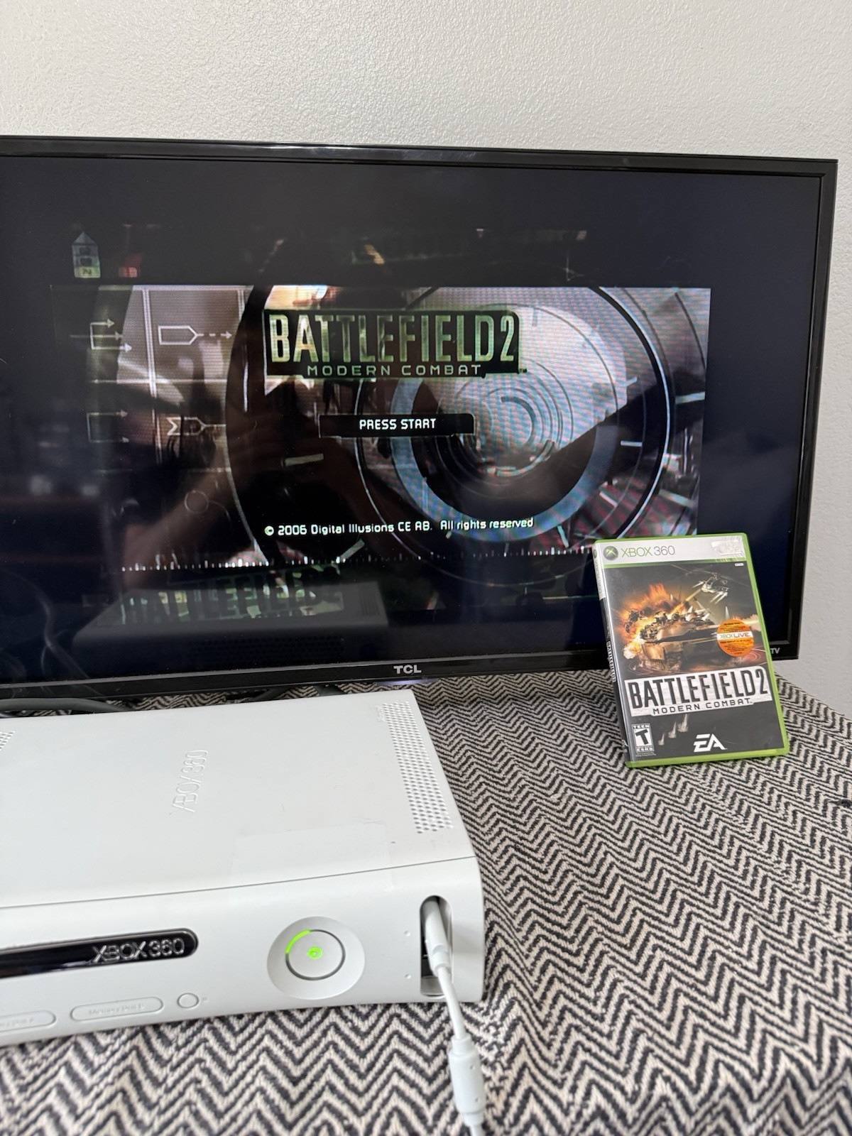 Xbox 360 White Console w/ Wired Controller, Cords & 15 Games Tested!